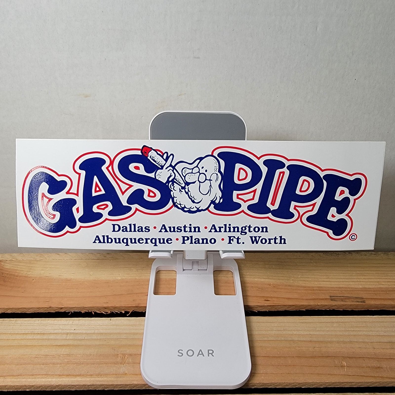 Other VINTAGE Gas Pipe Bumper Sticker 3" X 10" NEW Size ONE SIZE - 1 Thumbnail