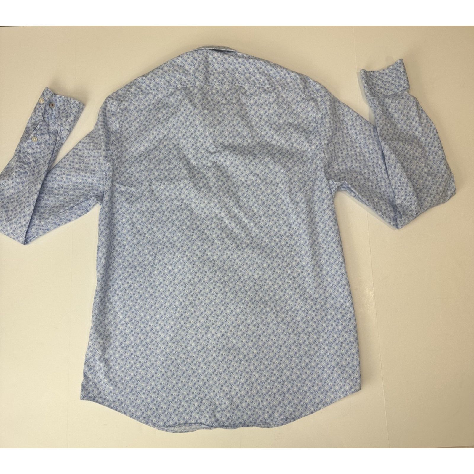 Tommy Hilfiger Tommy Hilfiger TH Flex Supima Slim Shirt Blue Floral L 16.5 Size US L / EU 52-54 / 3 - 2 Thumbnail