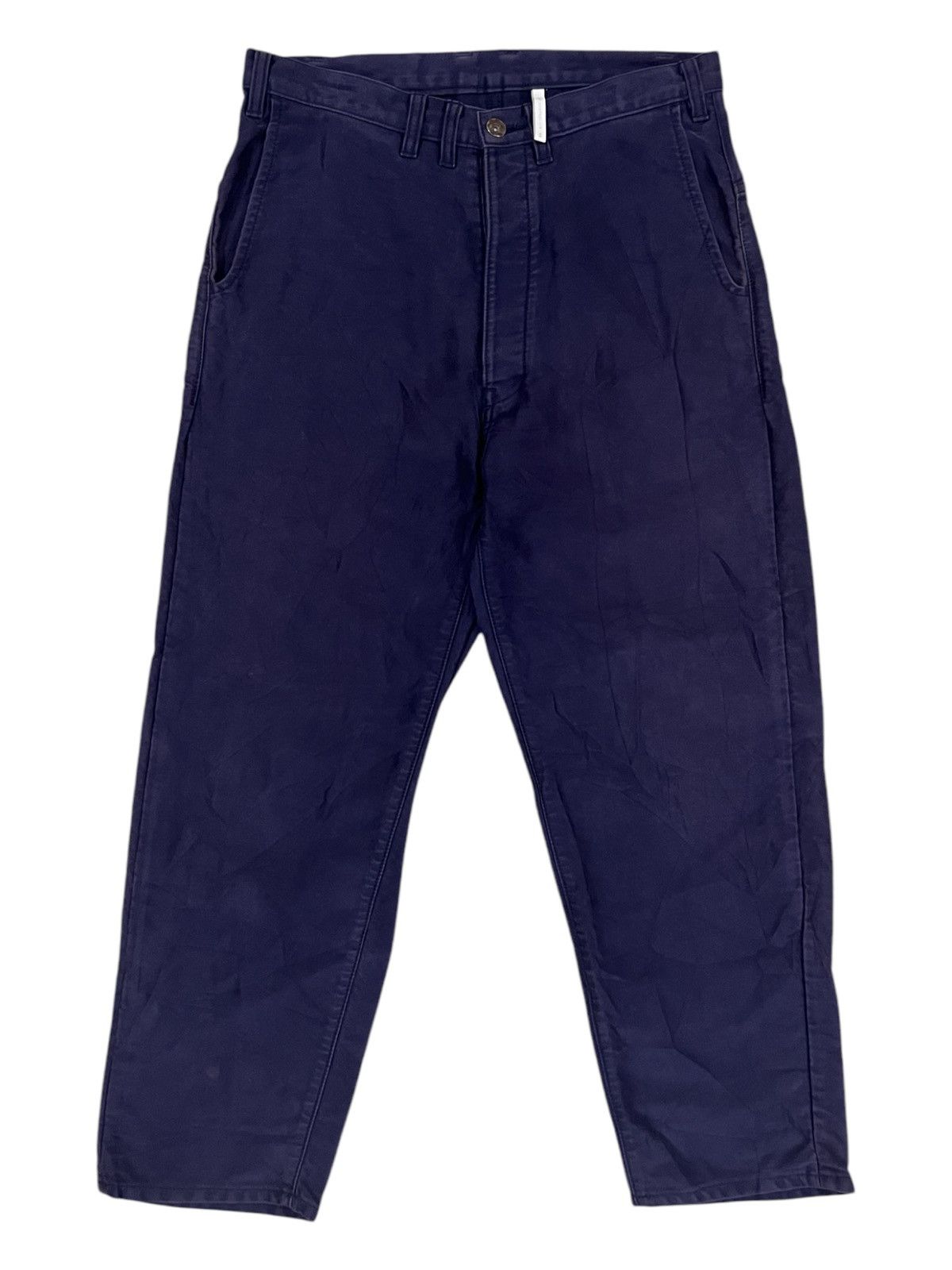 Garment Reproduction of Workers Vtg France Workwear Moleskin No Control Air Trousers Pants Size US 31 - 1 Thumbnail
