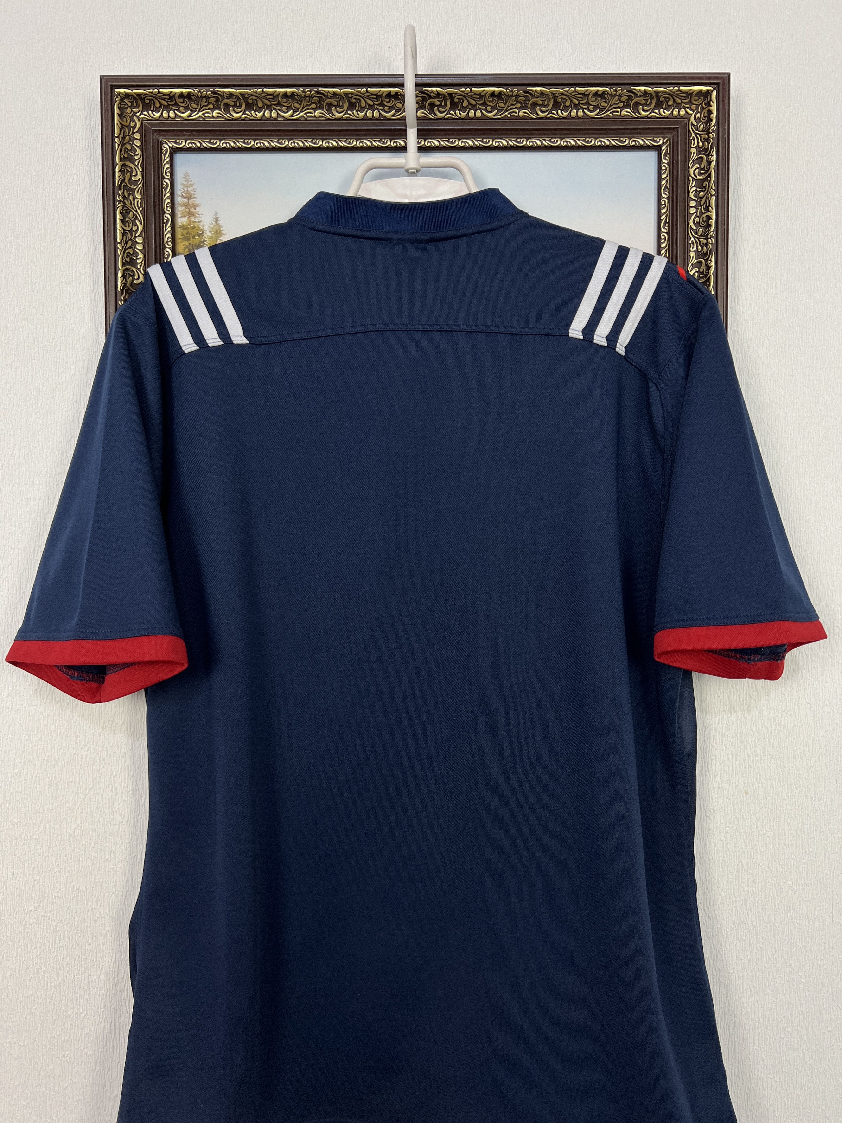 Adidas Adidas France Rugby Union Shirt Jersey Blue Mens National Size US XL / EU 56 / 4 - 12 Thumbnail