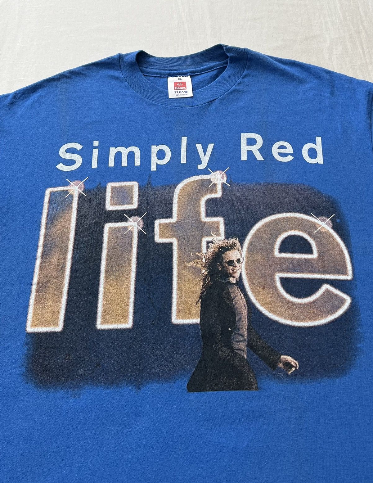 Band Tees Vintage 1996 Simply Red Life Live 96 Tour Pop Band T-shirt Size US XL / EU 56 / 4 - 3 Thumbnail