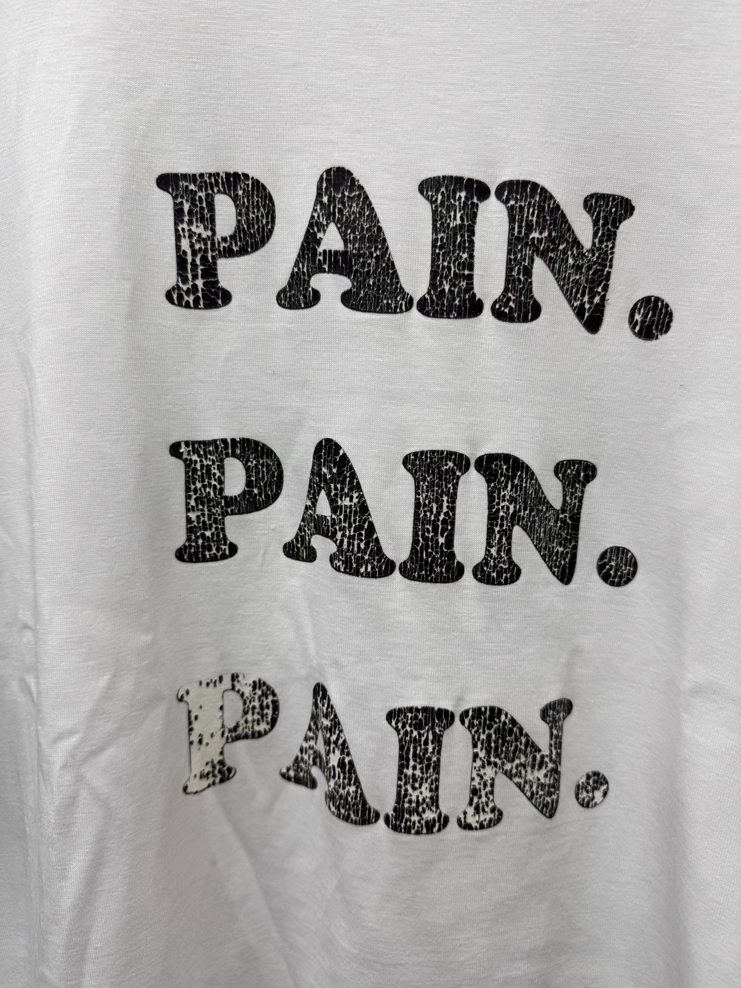 Number (N)ine Number (N)ine pain pain pain Cracked Print T-Shirt K20 Size US XL / EU 56 / 4 - 2 Thumbnail