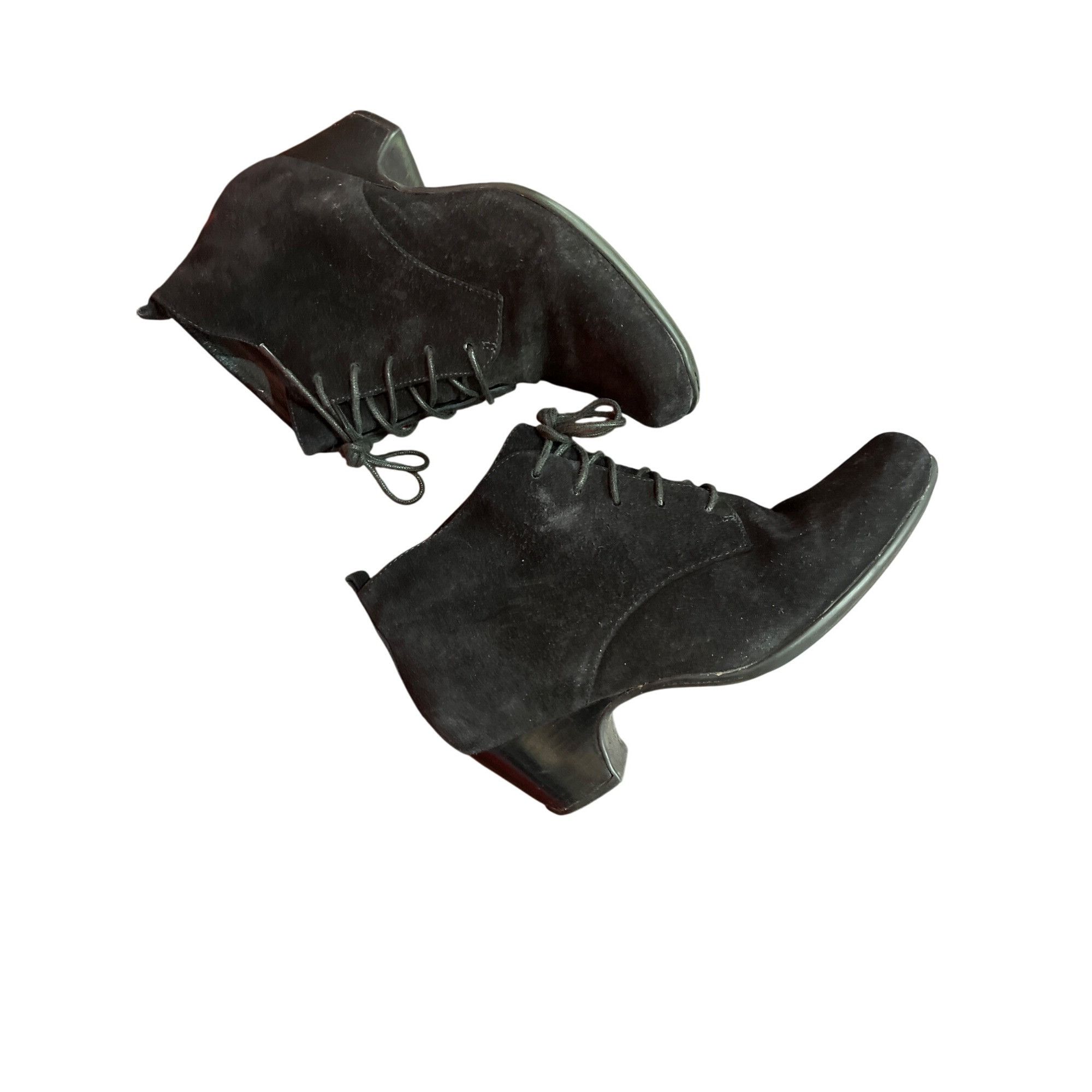Clarks Clarks Active air Womens Black Suede Ankle Boots SZ 8 SKU 89 Size US 8 / IT 38 - 3 Thumbnail