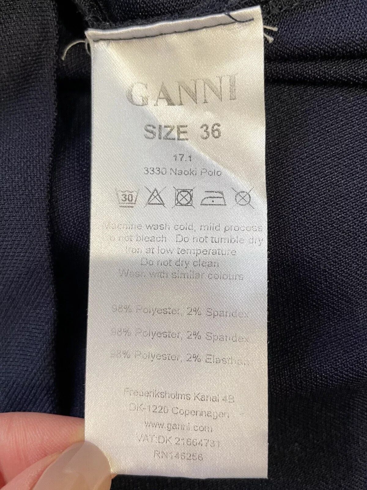 Ganni DDP Ganni Naoki Polo Shirt Jersey Long Sleeve Top Size XS / US 0-2 / IT 36-38 - 11 Thumbnail