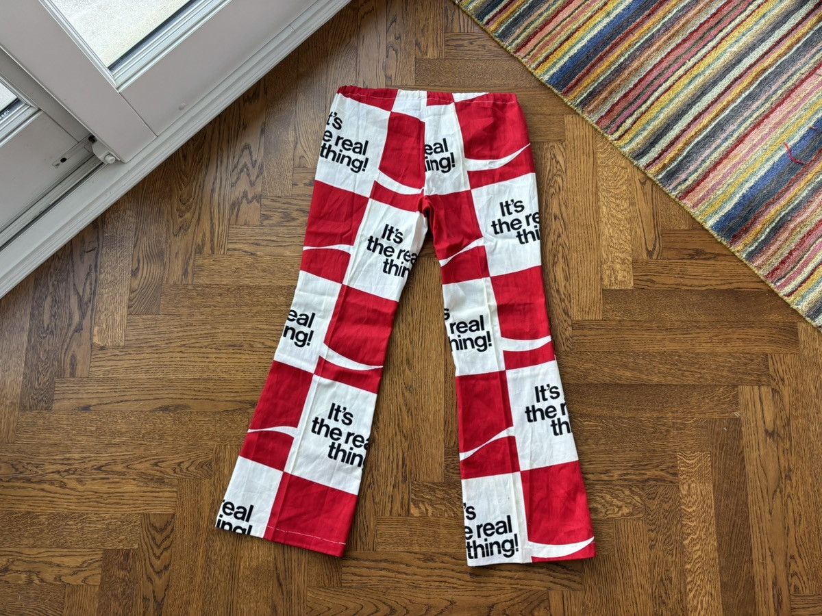 Coca Cola × Vintage 1970s Coca-Cola Trousers True Vintage Checker Plaid Flared Size US 36 / EU 52 - 12 Thumbnail