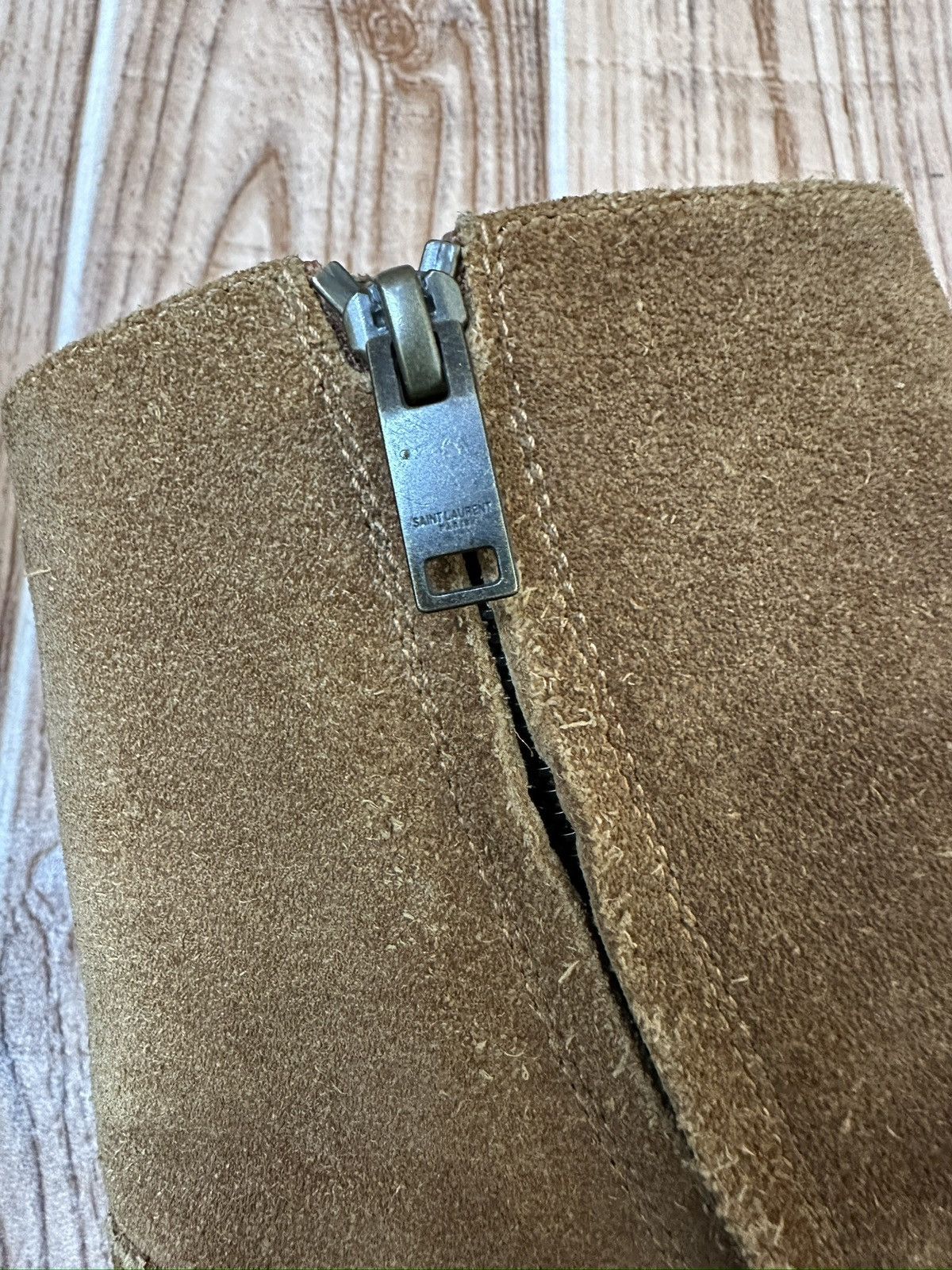 Saint Laurent Paris Hedi Slimane Saint Laurent Wyatt Harness Camel suede Boots Size US 9 / EU 42 - 17 Thumbnail