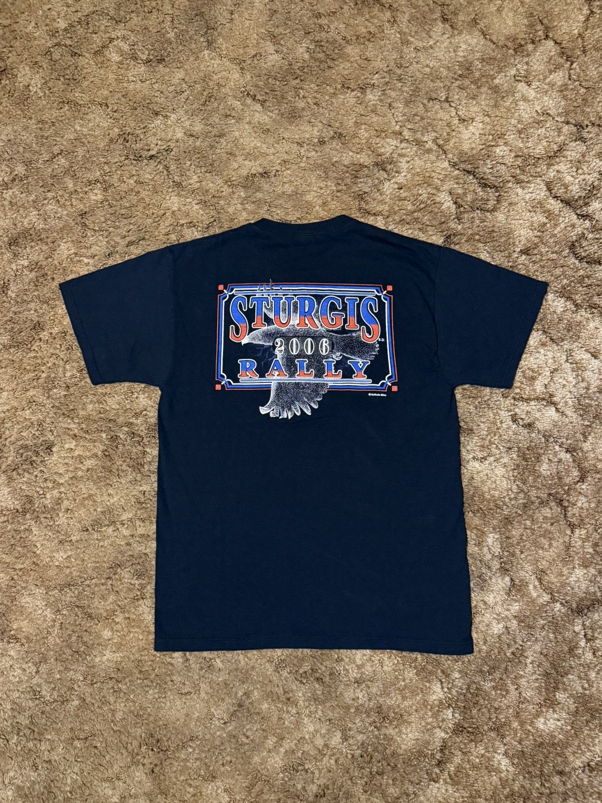 Harley Davidson Vintage 2006 Sturgis Motorcycle Rally T-Shirt Black Medium Size US L / EU 52-54 / 3 - 4 Thumbnail
