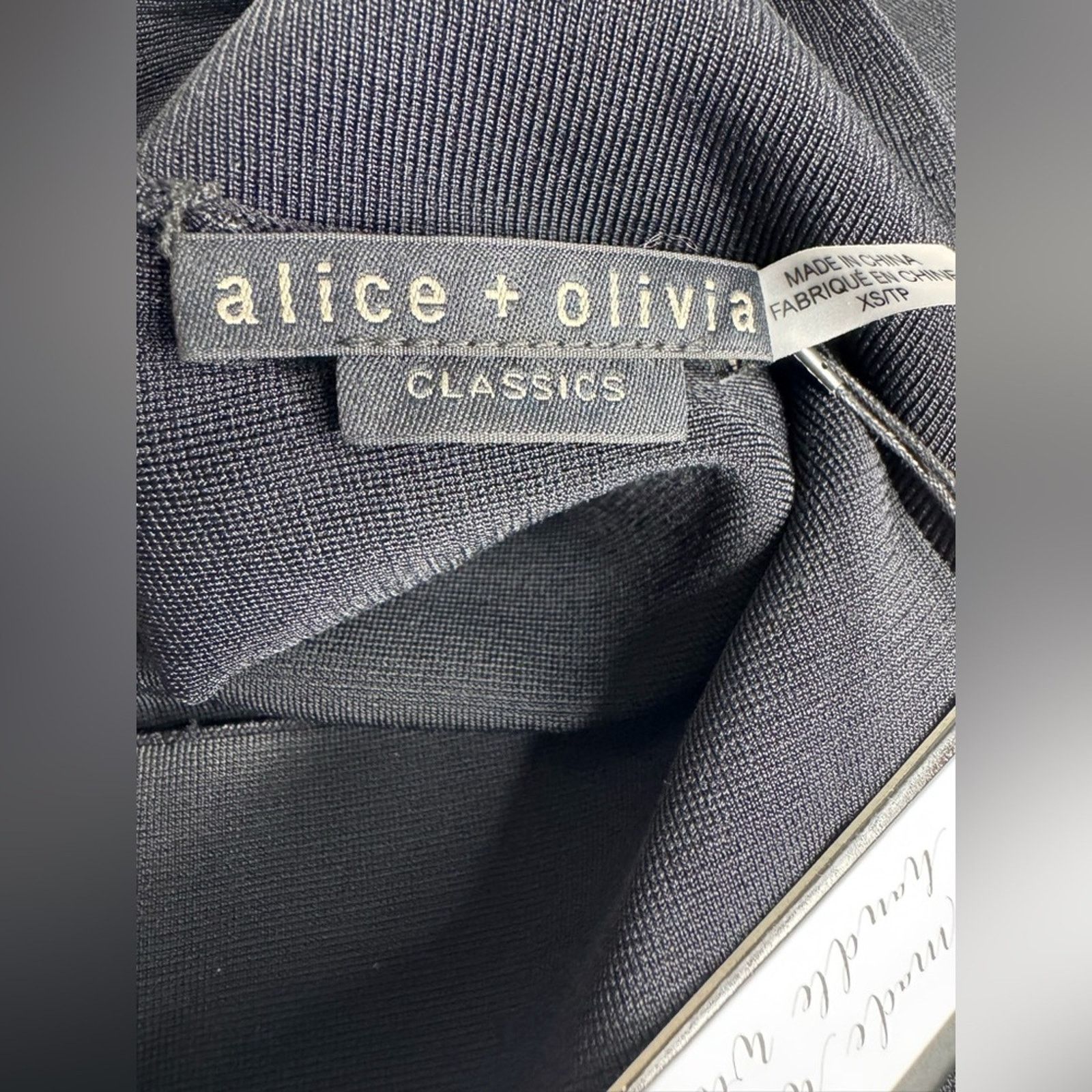 Alice + Olivia Alice + Olivia Estelle Twist Black Dress Size XS / US 0-2 / IT 36-38 - 8 Thumbnail