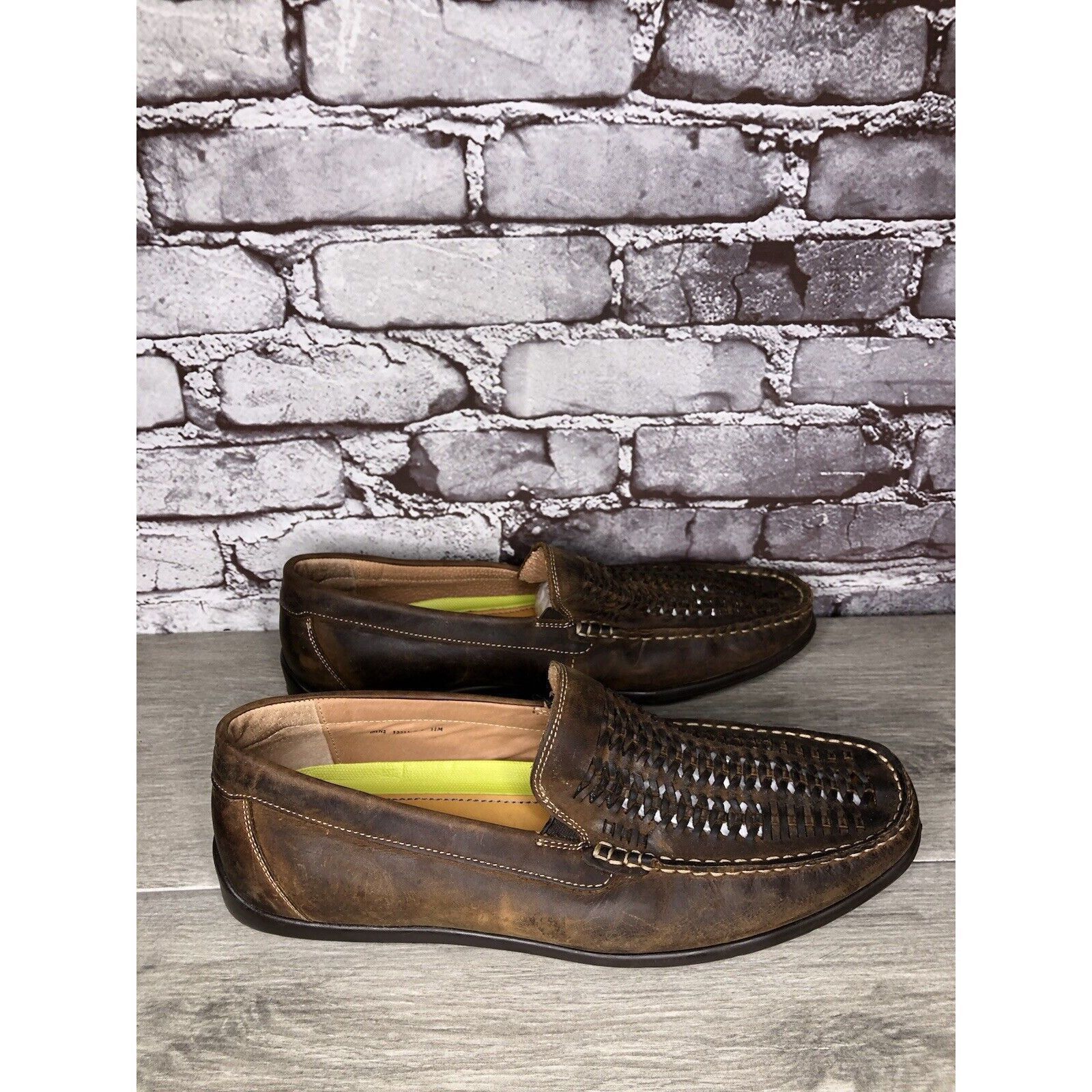 Florsheim Florsheim Brown Leather BasketWeaves Driving Shoes Men Sz 11 Size US 11 / EU 44 - 21 Thumbnail