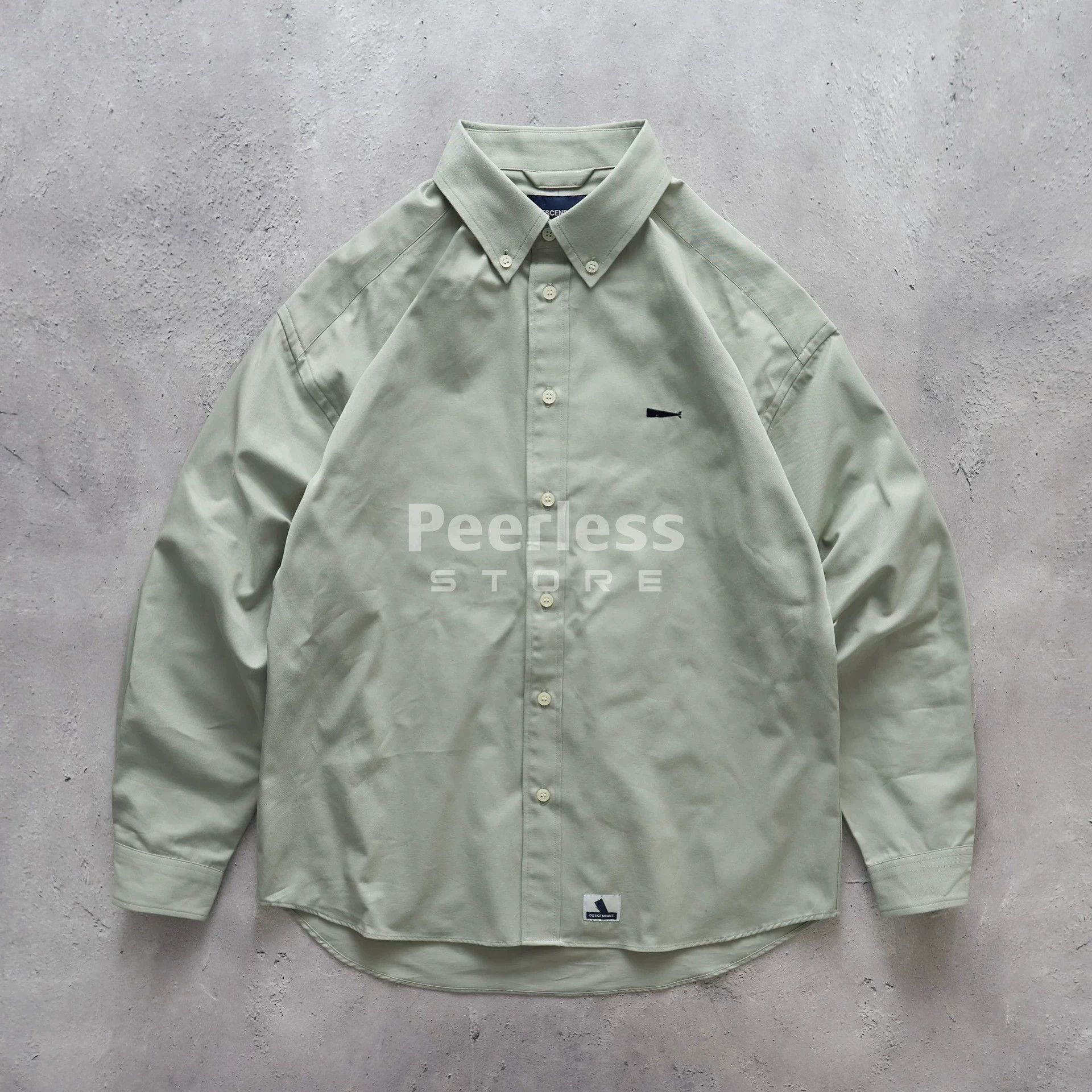 Descendant DESCENDANT KENNEDY'S TWILL LS SHIRT Jpn Whale Embro 24SS Green Size US M / EU 48-50 / 2 - 1 Thumbnail