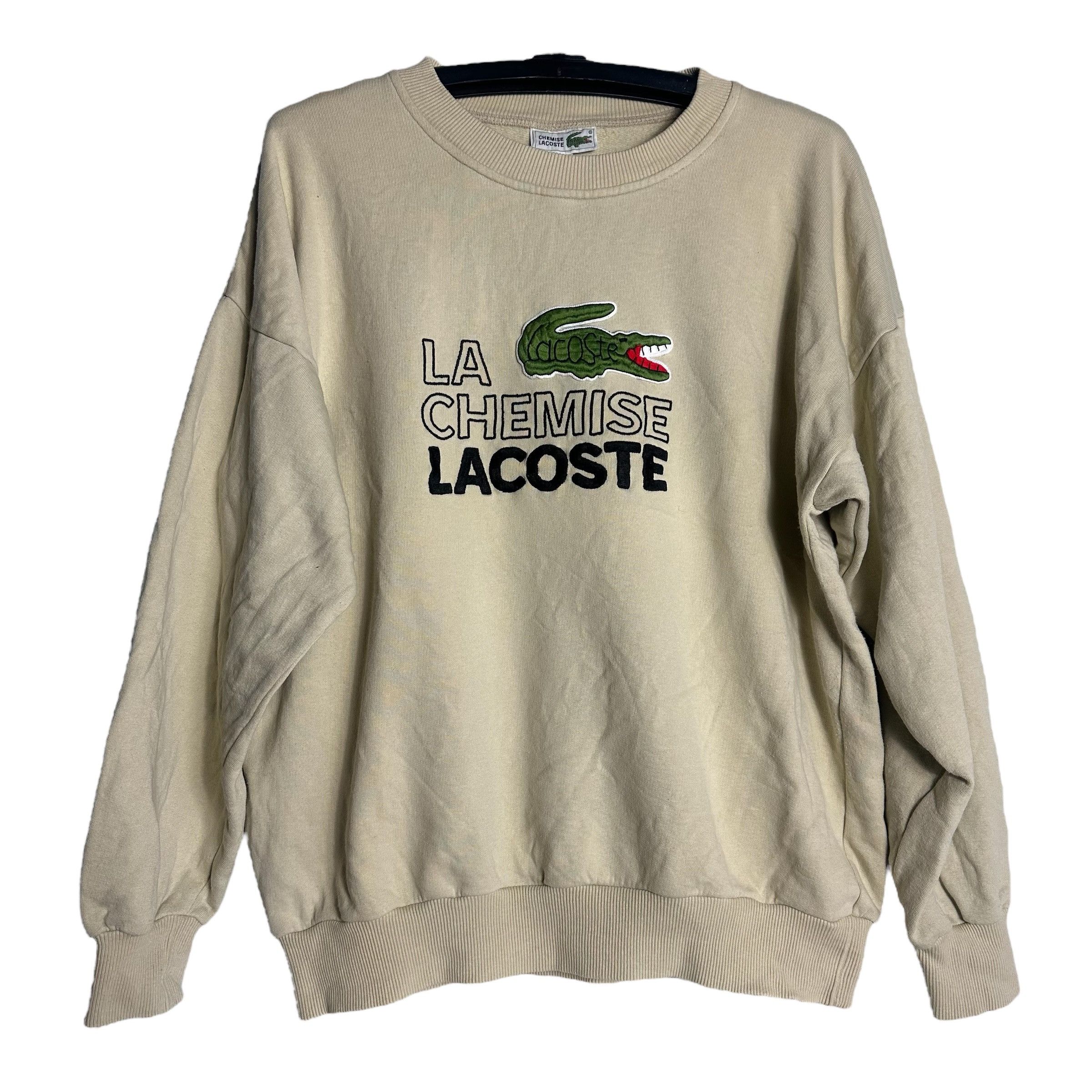 Lacoste 🔥RARE🔥Vintage Chemise Lacoste Pullover Sweatshirt Size US XXL / EU 58 / 5 - 1 Thumbnail