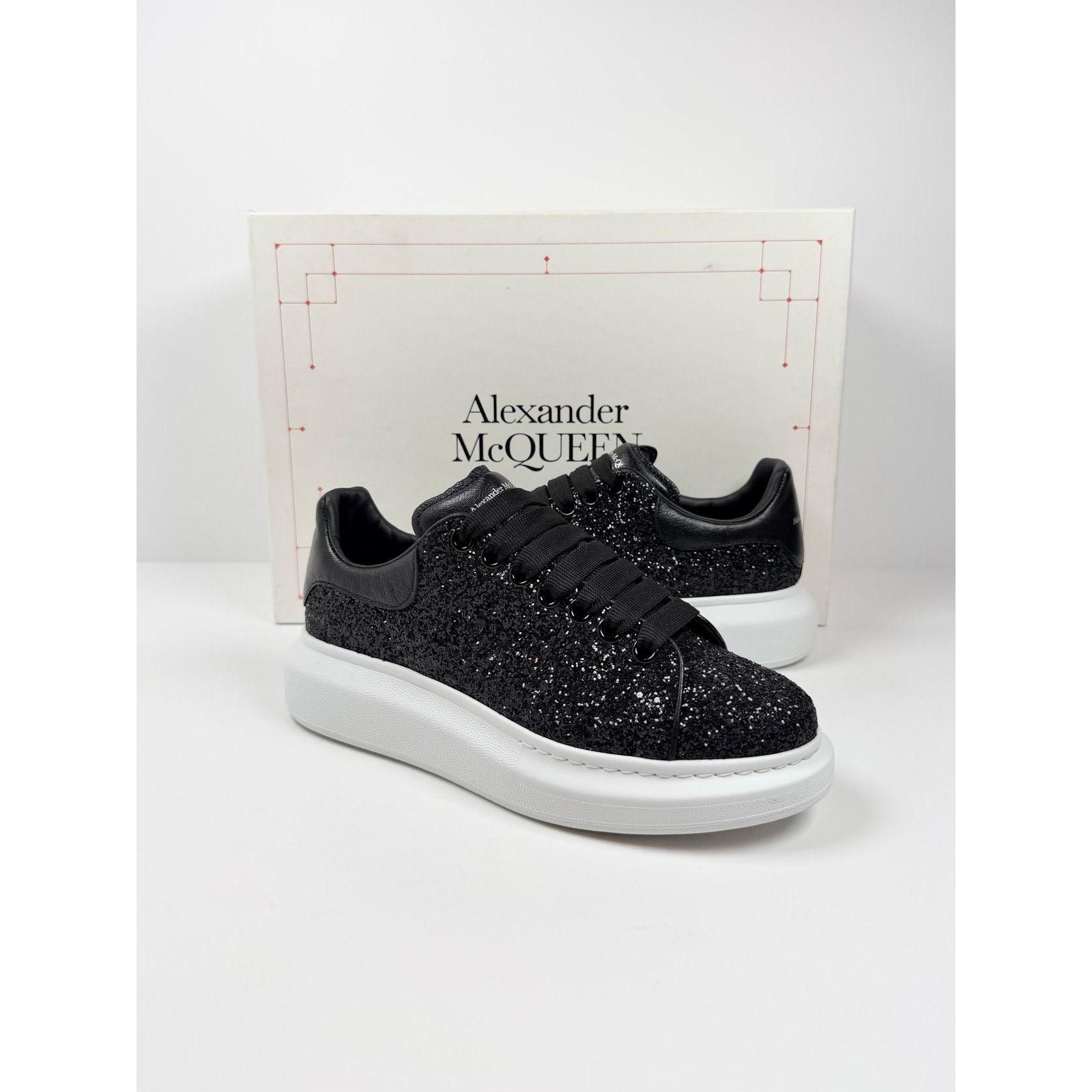 Alexander McQueen Size 7.5 - Alexander McQueen Black Crystals WORN 1X! Size US 7.5 / EU 40-41 - 2 Thumbnail