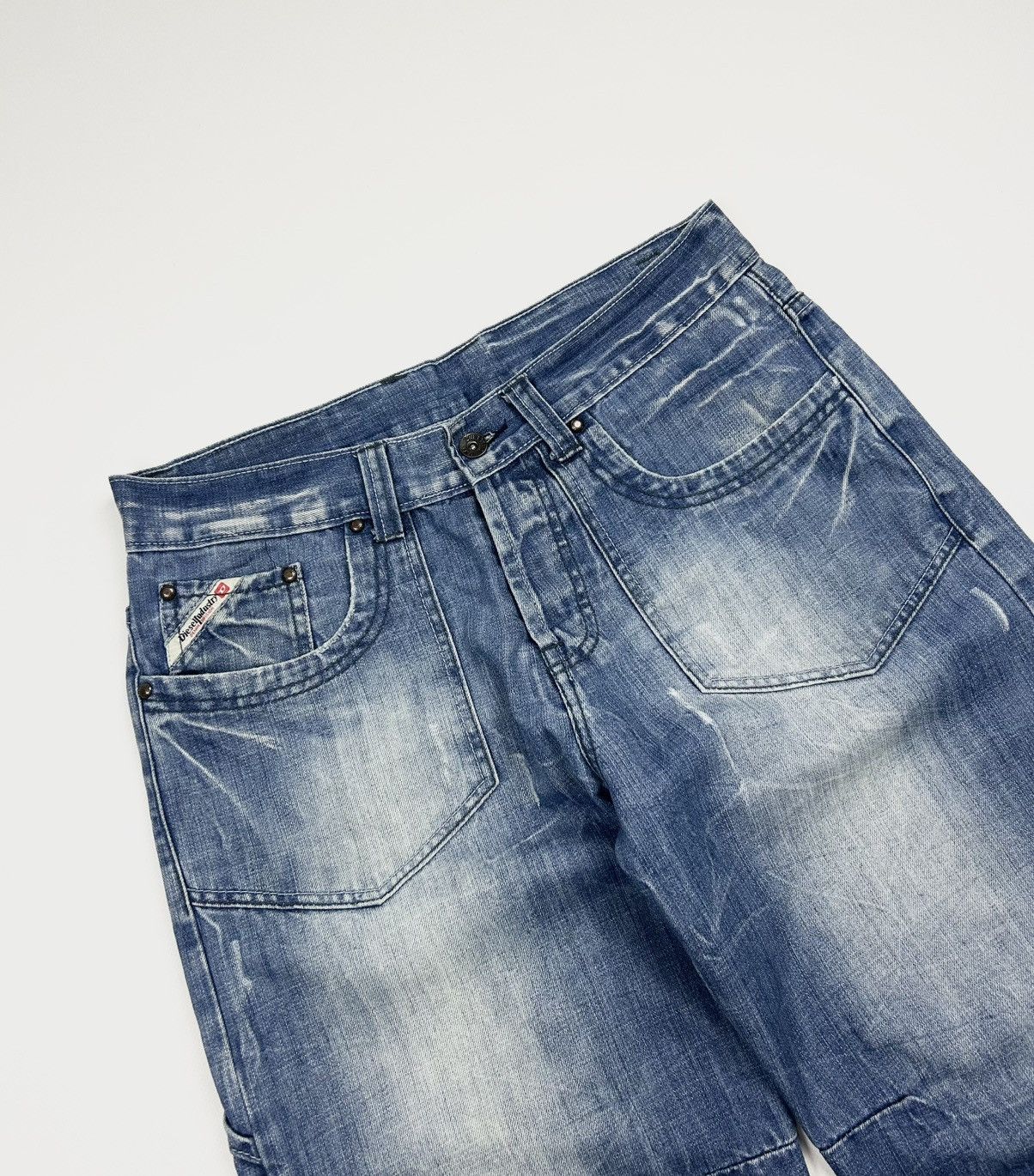 Carhartt × Diesel × JNCO rare Diesel vintage denim workwear shorts y2k Size US 32 / EU 48 - 4 Thumbnail