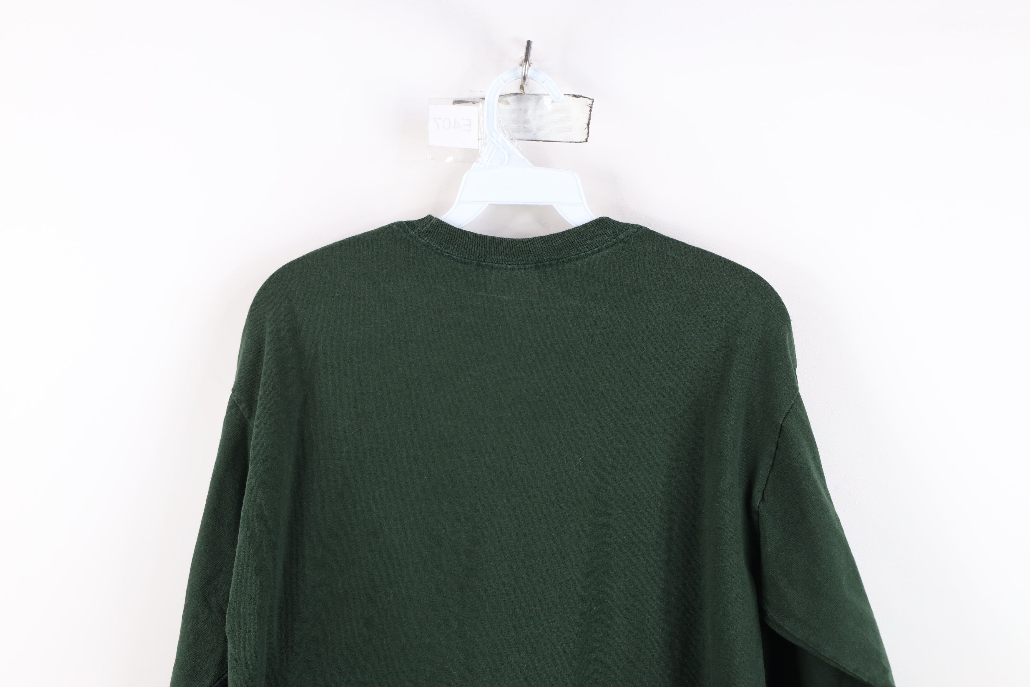 Vintage Vintage 90s Y2K Streetwear Blank Cotton Long Sleeve T-Shirt Size US M / EU 48-50 / 2 - 12 Thumbnail