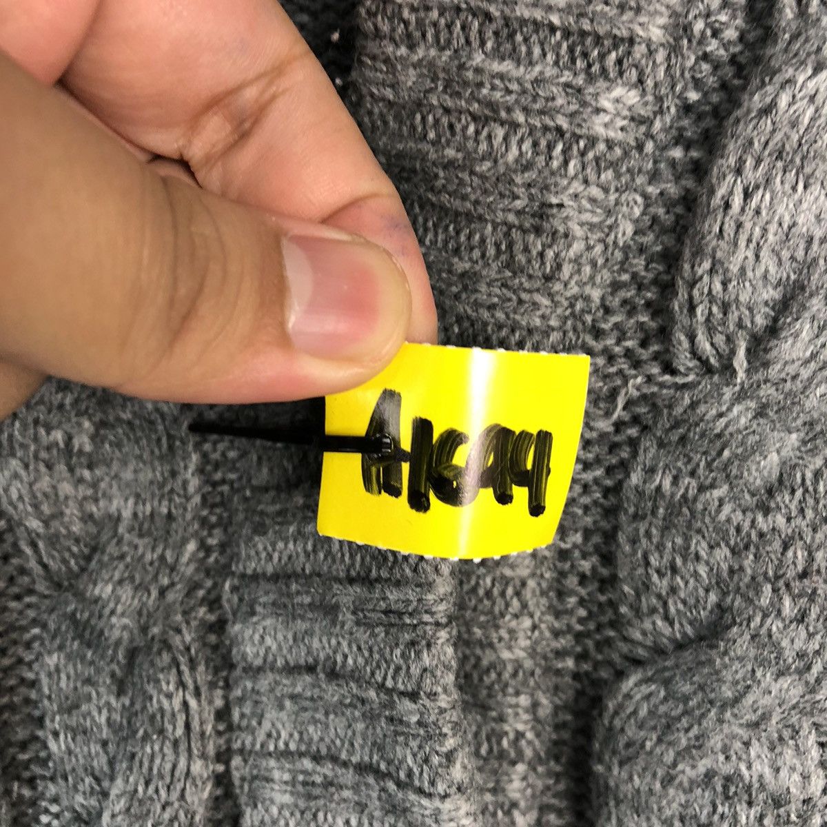 Japanese Brand Wave Zone Grey Cardigan Hoodie Knitwear #A1694 Size M / US 6-8 / IT 42-44 - 10 Thumbnail