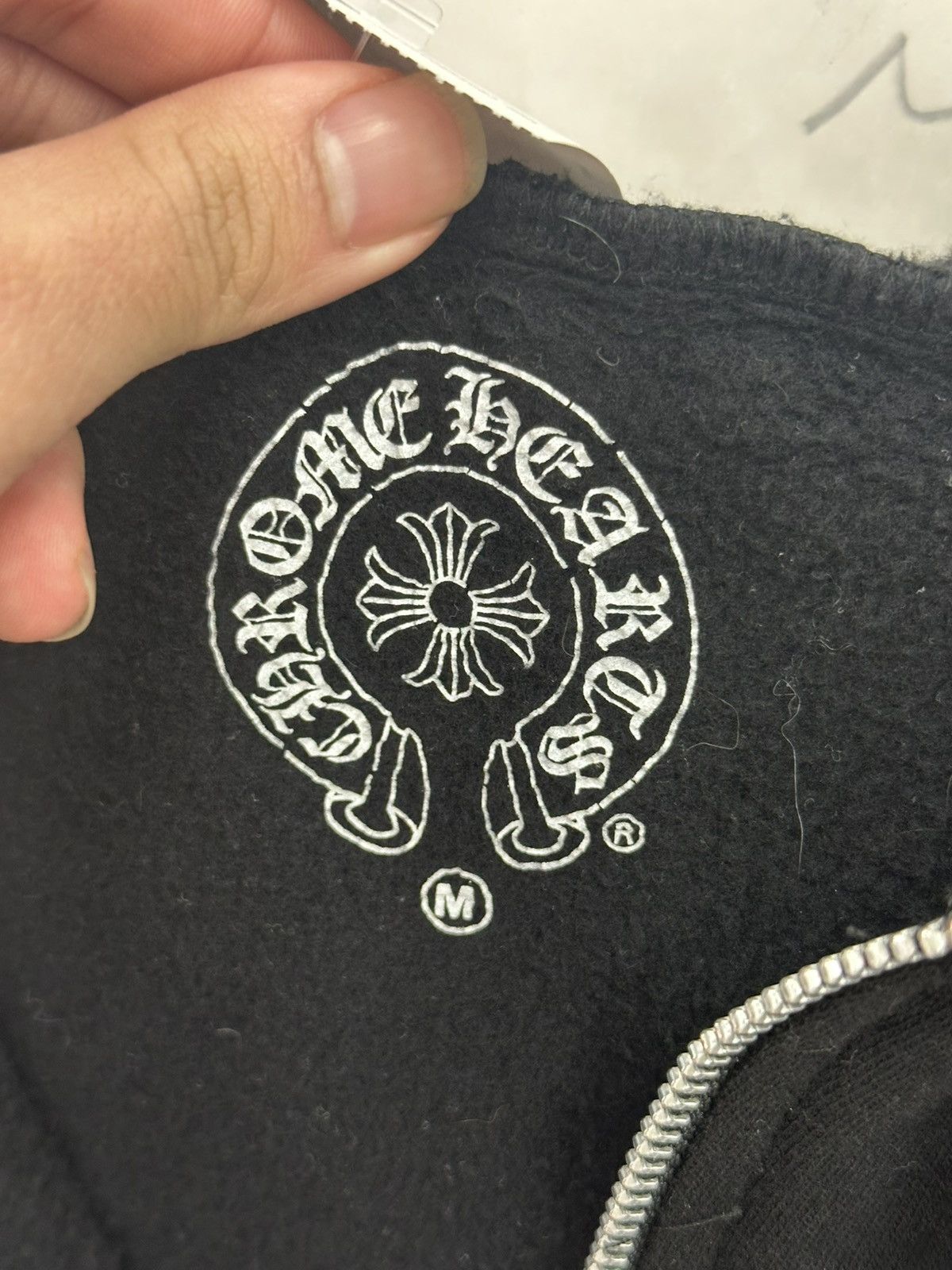Chrome Hearts Chrome Hearts zip up icy blue font Size US M / EU 48-50 / 2 - 6 Thumbnail