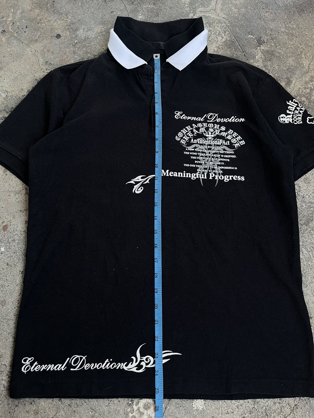 If Six Was Nine PRACT JAPANESE DOUBLE COLLAR POEM TRIBAL GOTHIC Y2K PUNK Size US M / EU 48-50 / 2 - 12 Thumbnail