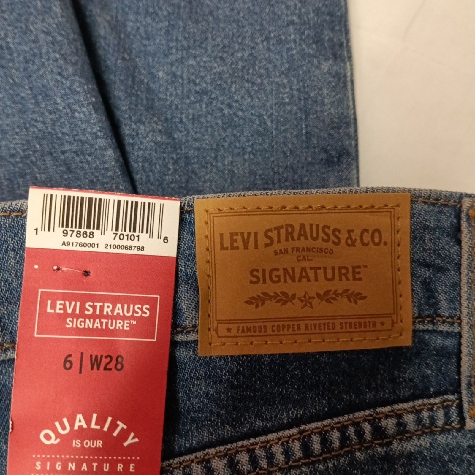 Levi's Levi Strauss Signature Mid Rise Blue Maxi Skirt Size 6 W28 Size 28" / US 6 / IT 42 - 13 Thumbnail