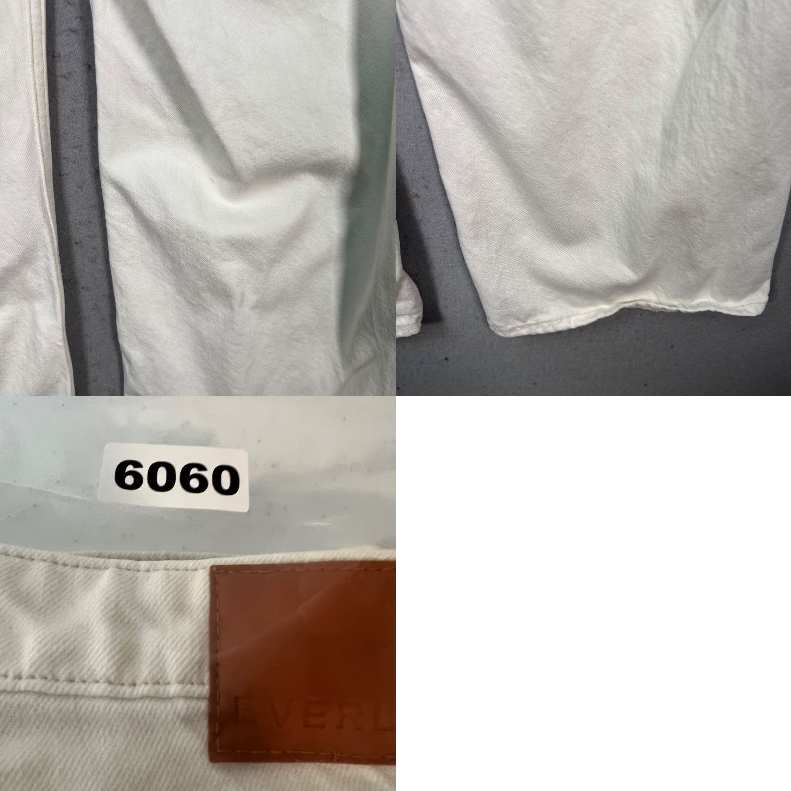 Everlane Everlane Womens 26 White Wide-Leg Organic Cotton Blend Jeans Size 26" / US 2 / IT 38 - 10 Thumbnail