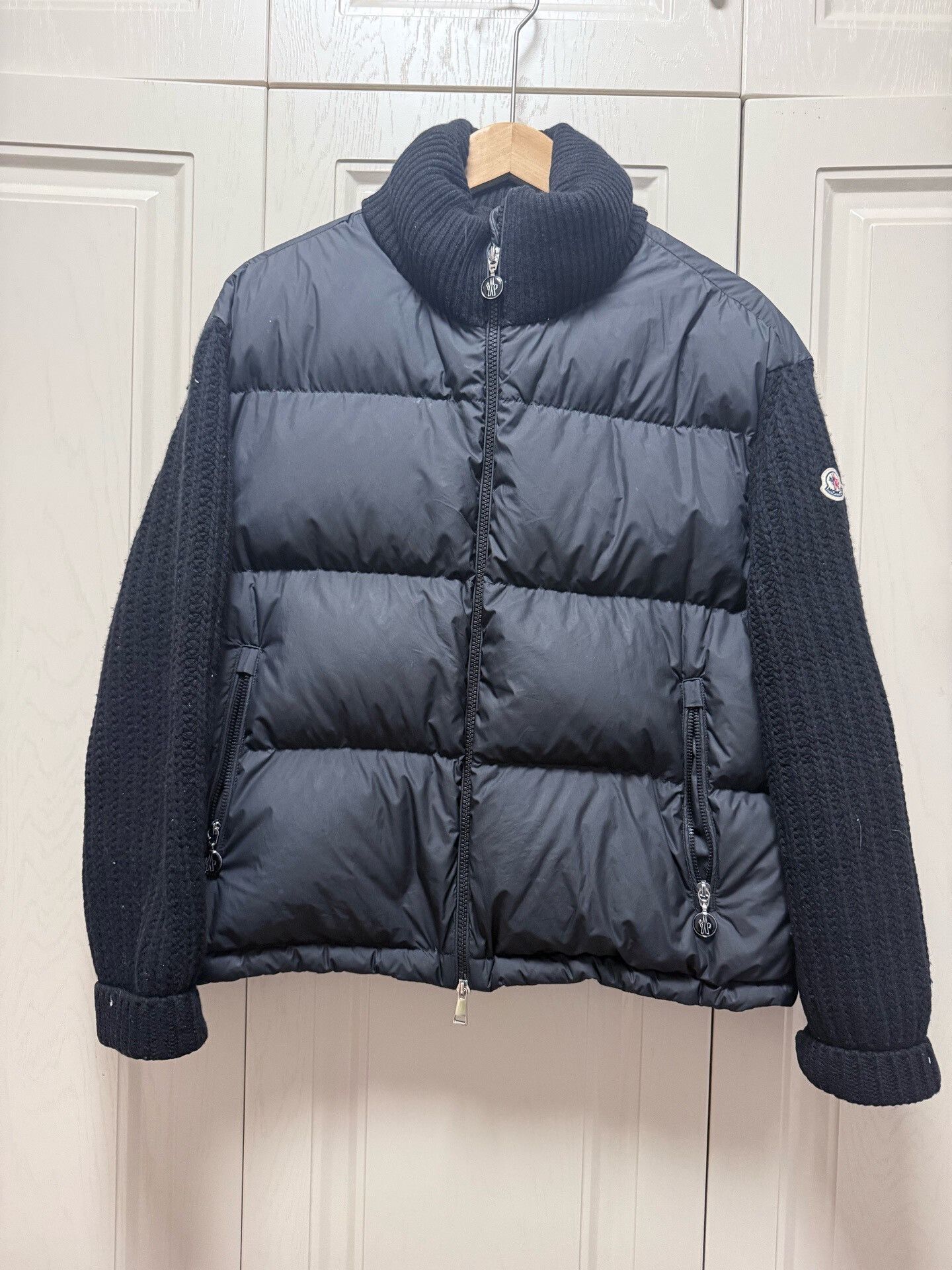 Moncler Moncler 2023 Knit Spliced Down Jacket Size US M / EU 48-50 / 2 - 1 Thumbnail