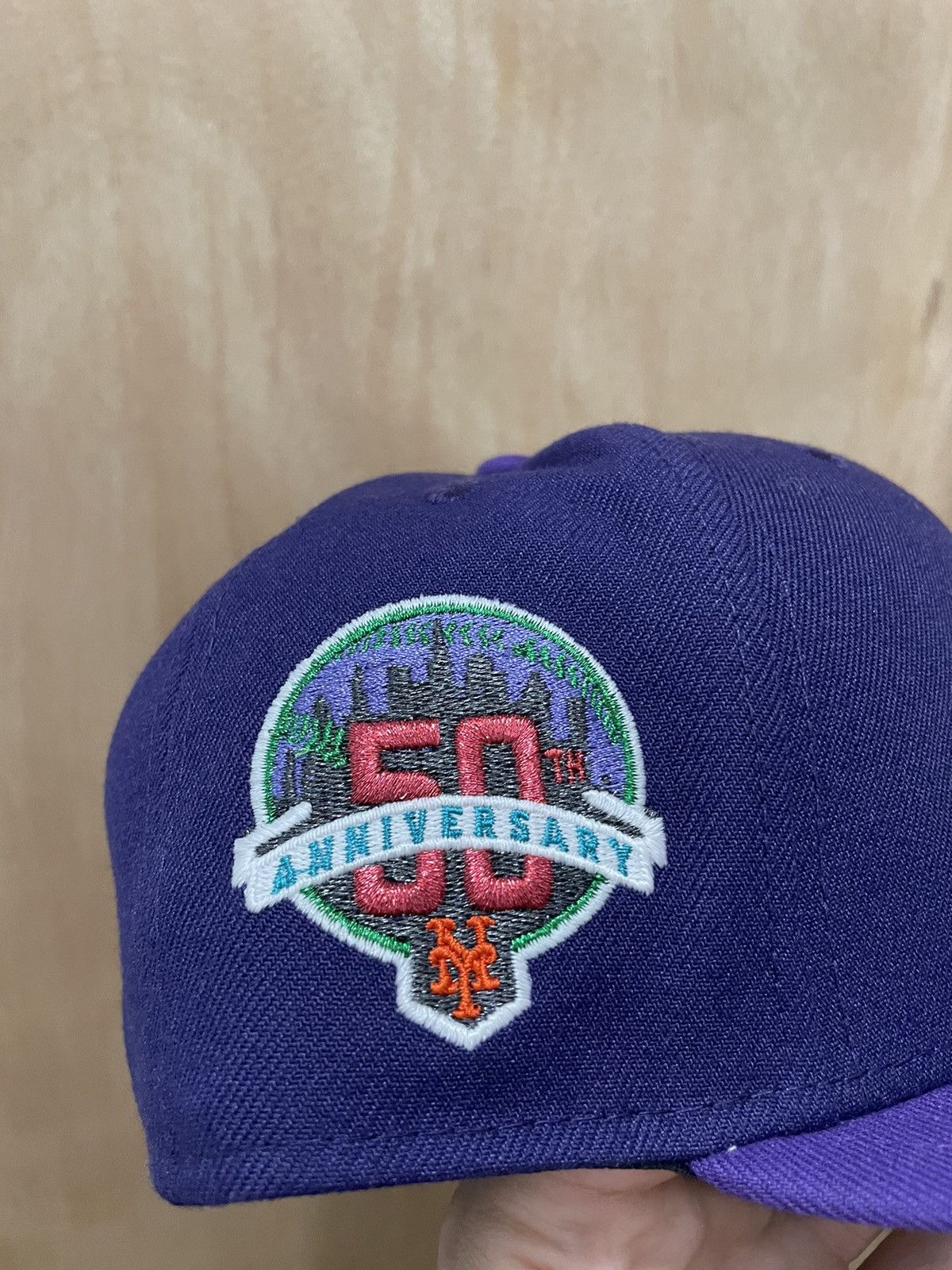 New Era Myfitteds ams collab New York Mets 50th anniversary 7 1/4 Size ONE SIZE - 4 Thumbnail