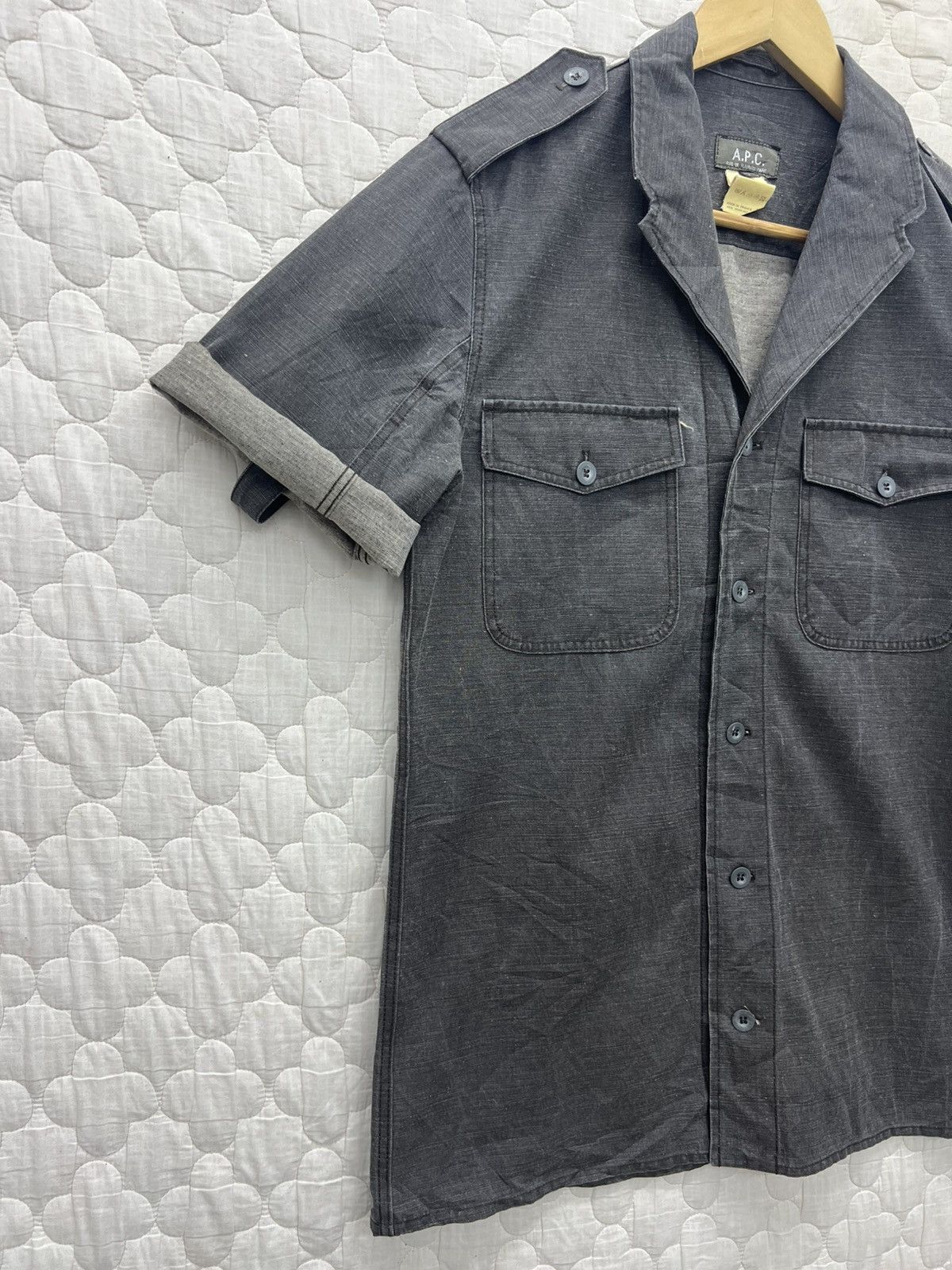 A.P.C. A.P.C DENIM MILITARY JACKET Size US M / EU 48-50 / 2 - 2 Thumbnail