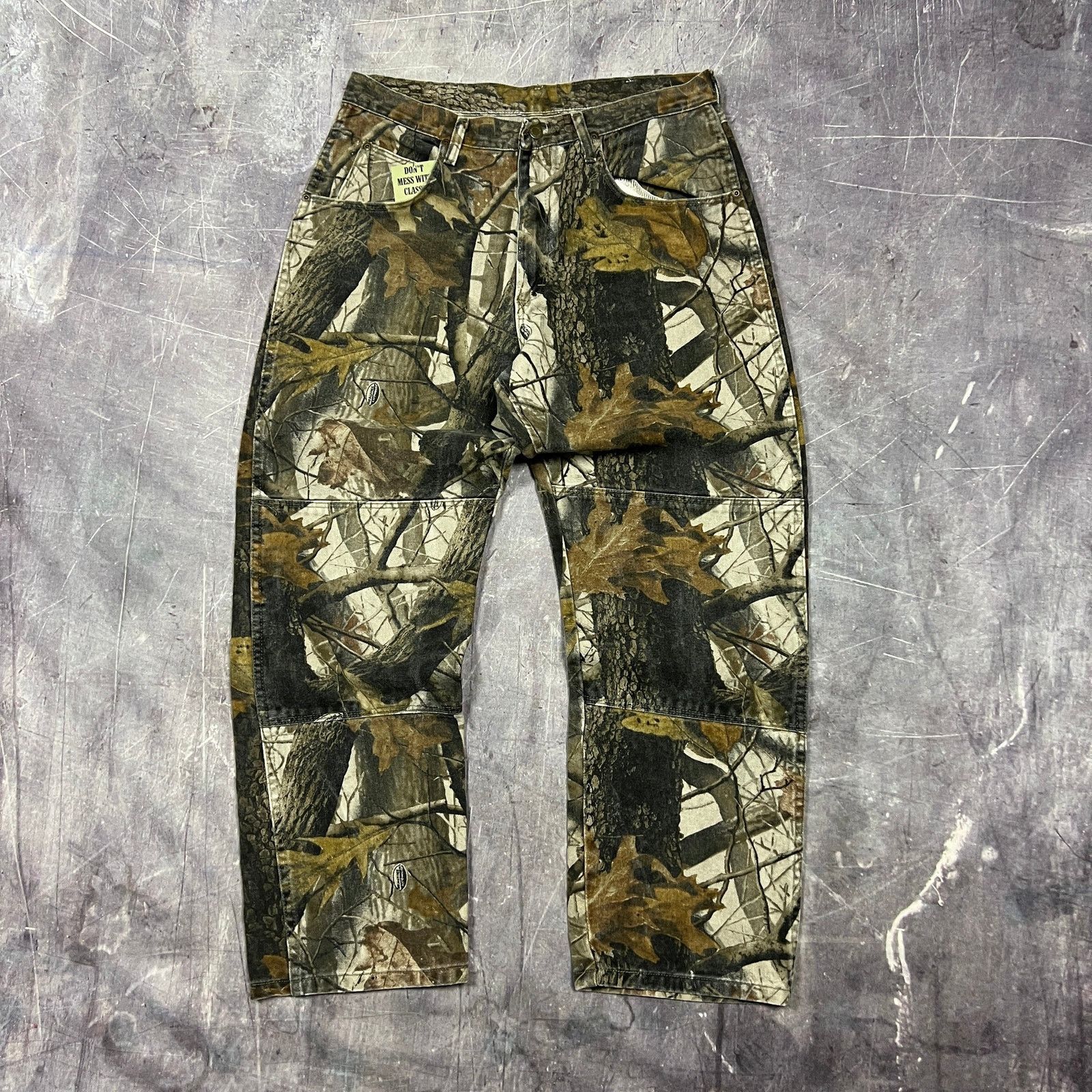 【25s Aug.】Vintage Washed Snow Camo Wide-Leg Pants