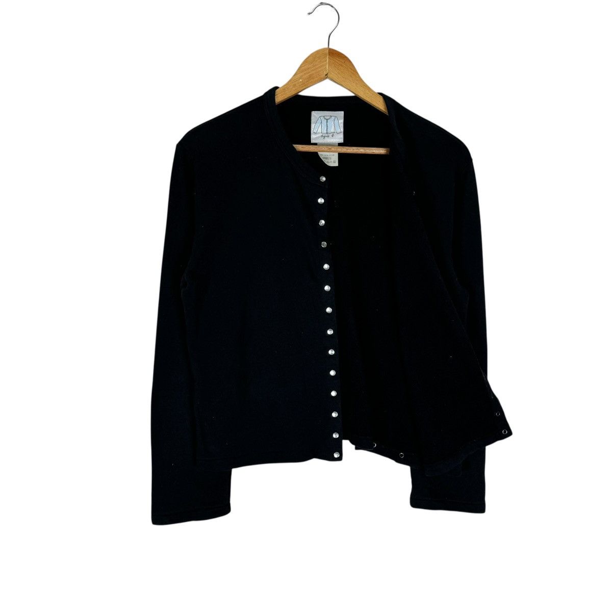 agnes b. 🌟AGNES B SNAP BUTTON CARDIGAN LONG SLEEVE SWEATER Size L / US 10 / IT 46 - 5 Thumbnail