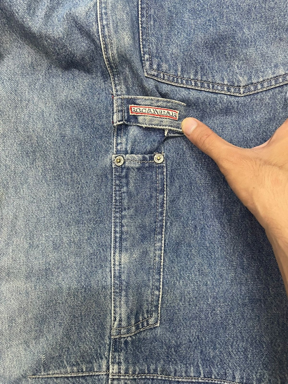 JNCO Y2K Rocawear Double Pocket Carpenter Jorts Size US 36 / EU 52 - 7 Thumbnail