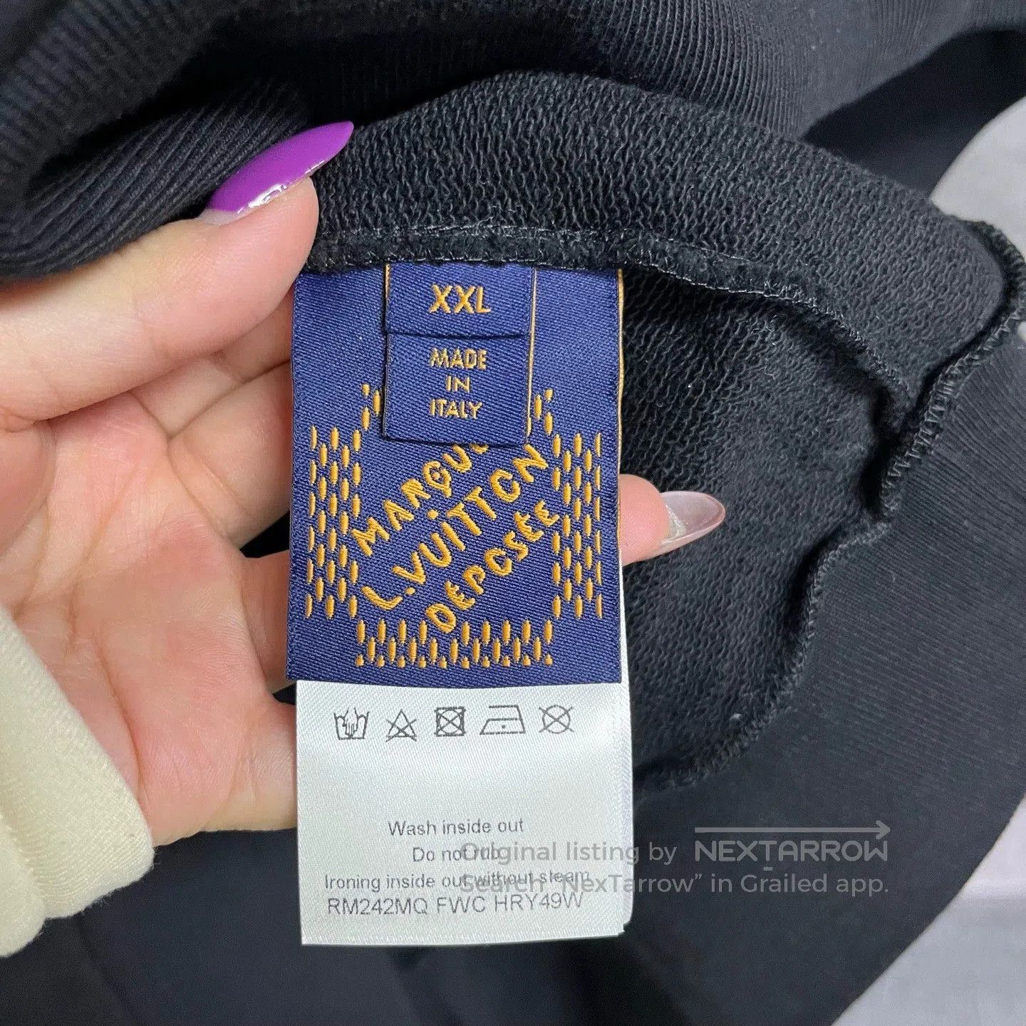 Louis Vuitton black louis vuitton long sleeve sweatshirt for men. Size US XXL / EU 58 / 5 - 4 Thumbnail
