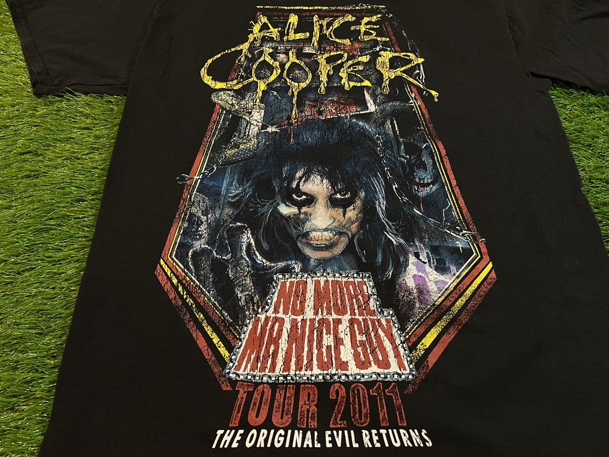 Band Tees × Vintage Official Alice Cooper 2011 “No More Mr. Nice Guy” Tour Merch Size US M / EU 48-50 / 2 - 2 Thumbnail