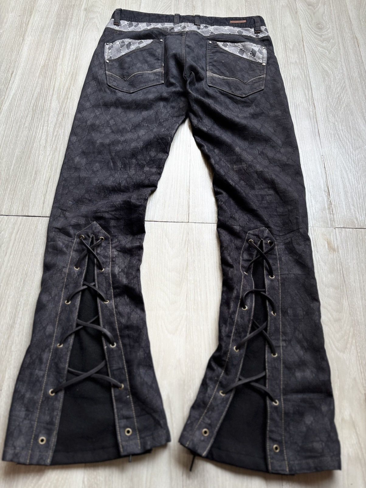 Nicole Club lace up flare jeans Size US 31 - 3 Thumbnail