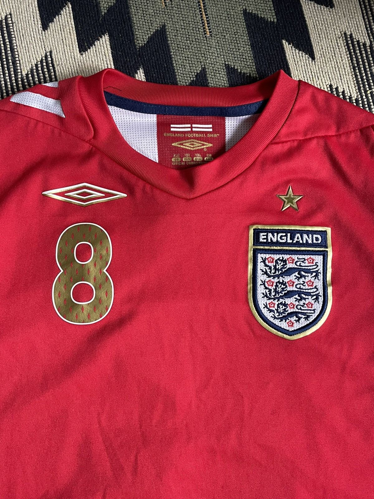Vintage Vintage Umbro England Lampard 8 Jersey Size US S / EU 44-46 / 1 - 6 Thumbnail