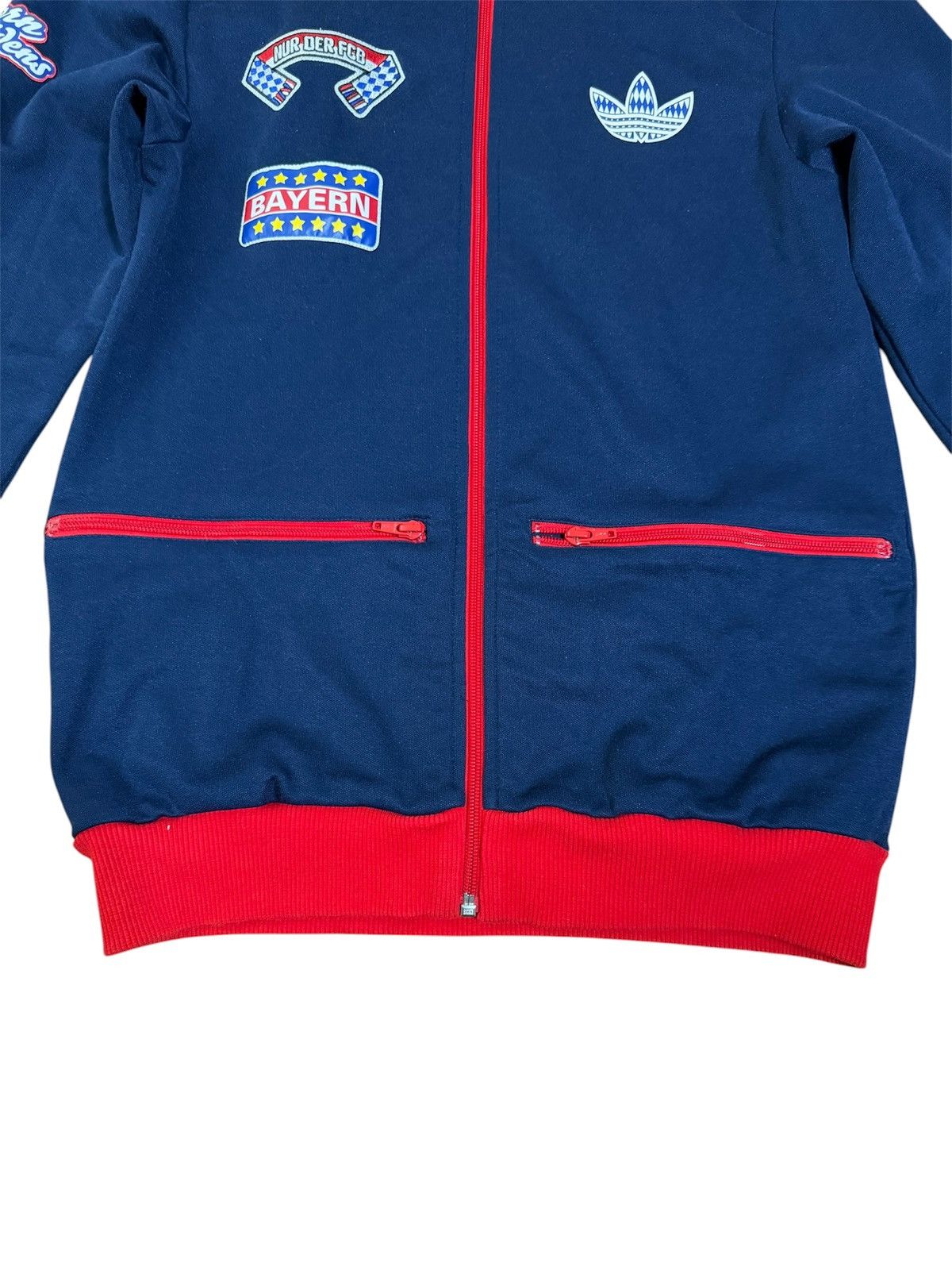 Adidas Vintage Adidas FC Bayern Munchen Zip Sweatshirt/Adidas Sweat Size US S / EU 44-46 / 1 - 7 Thumbnail