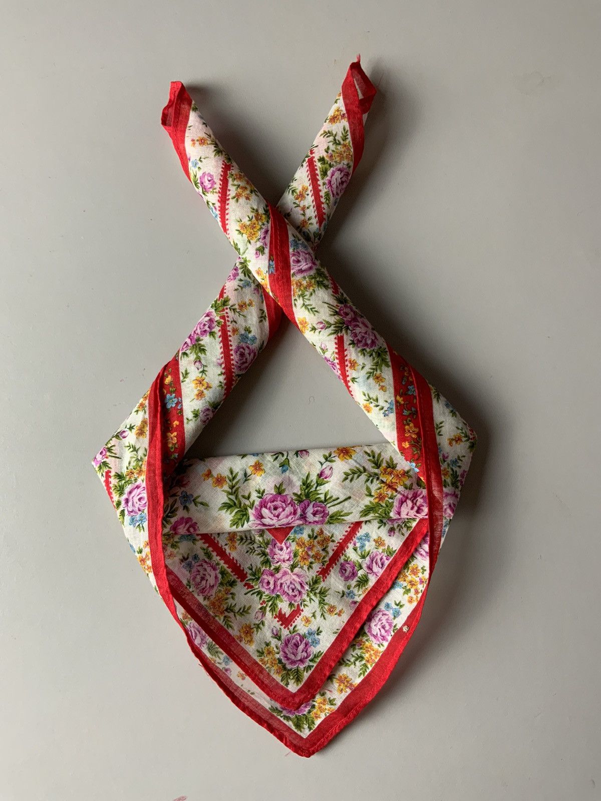 Japanese Brand Kenzo Flower Bandana Handkerchief Size ONE SIZE - 2 Thumbnail