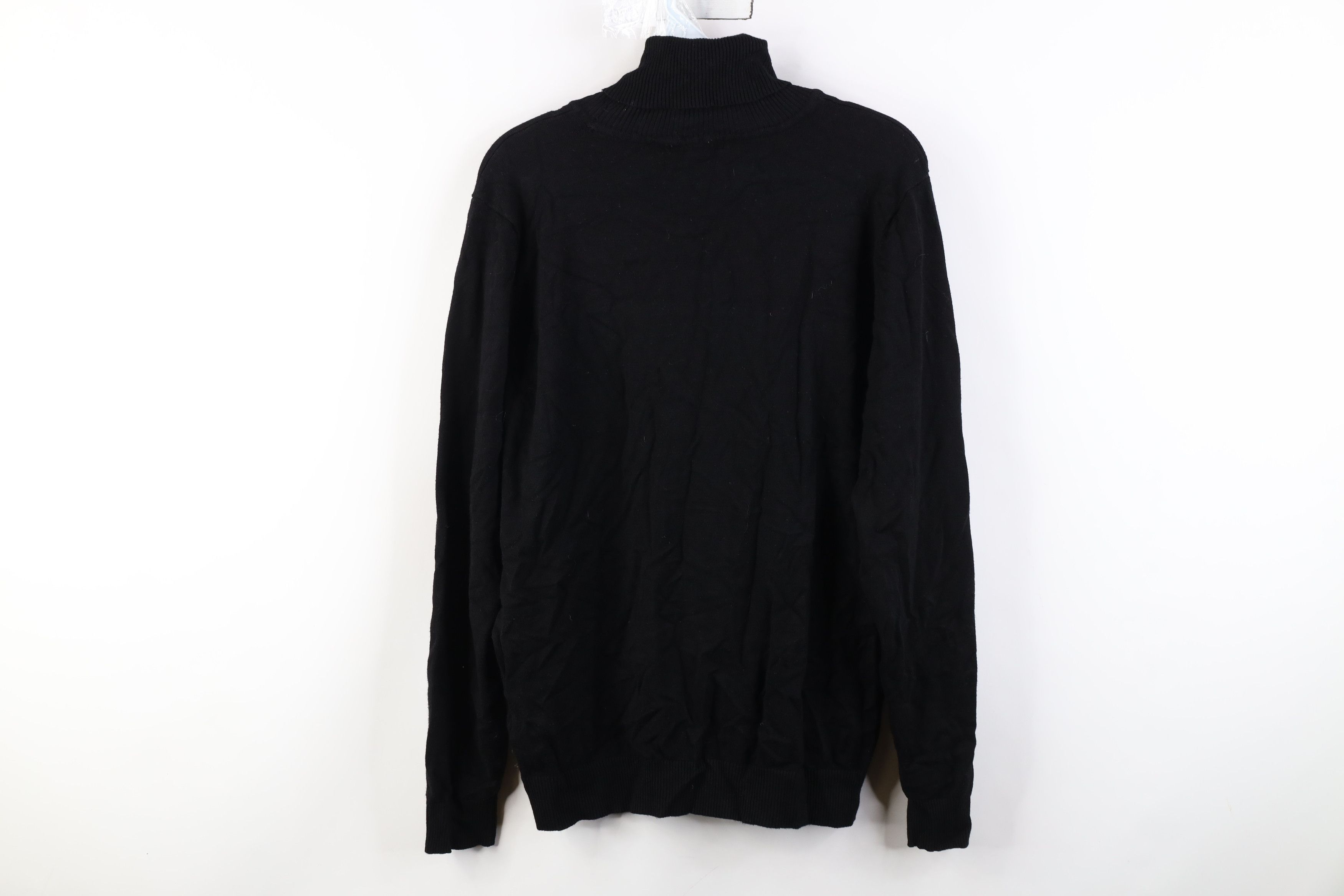 Calvin Klein Vintage 90s Y2K Calvin Klein Knit Turtleneck Sweater Black Size XL / US 12-14 / IT 48-50 - 11 Thumbnail