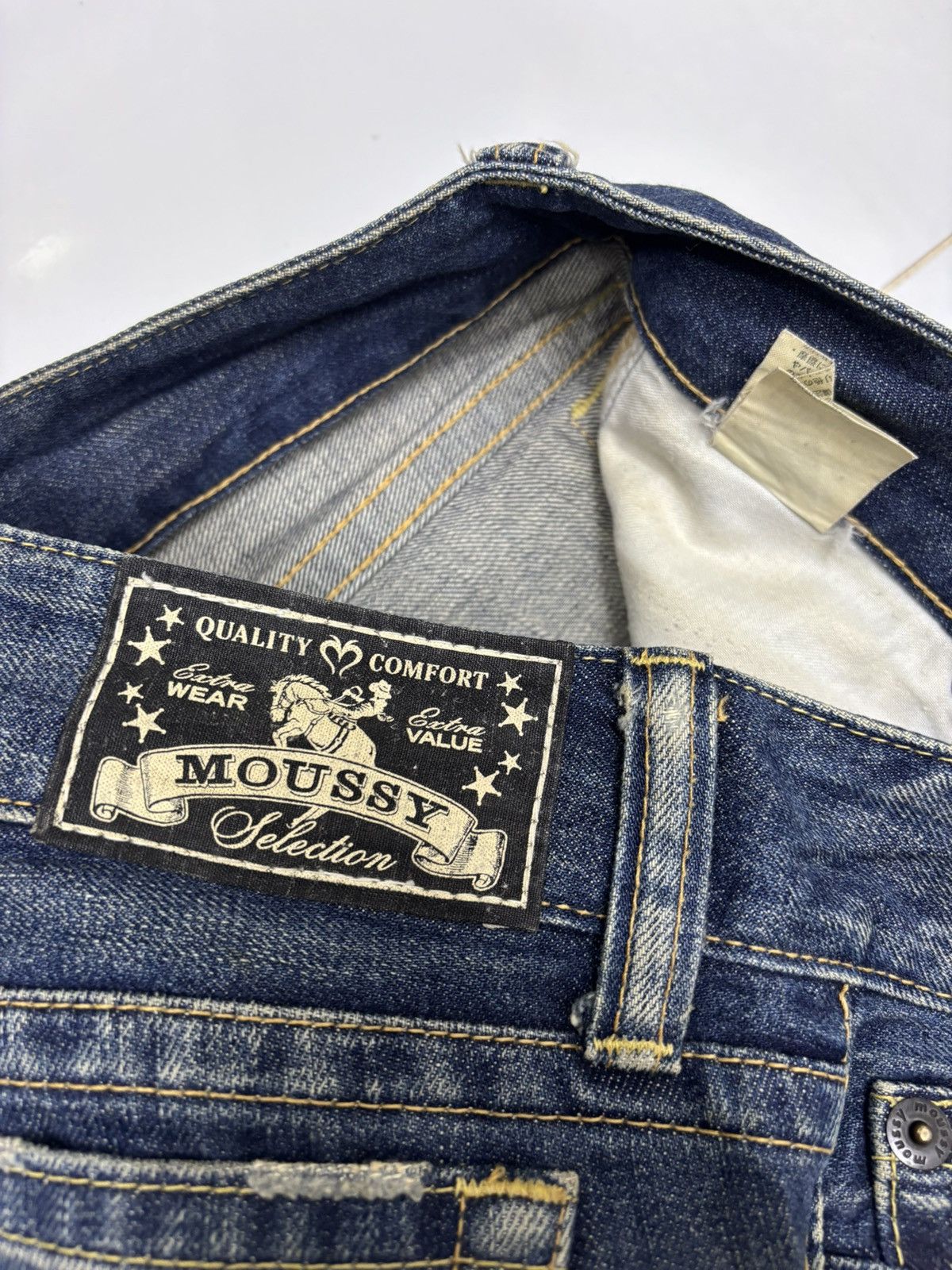 If Six Was Nine × Le Grande Bleu (L.G.B.) × MOUSSY Flare Jeans IfSixWasNine Lgb Style Moussy Bootcut Jeans Size 27" / US 4 / IT 40 - 10 Thumbnail