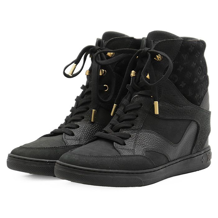 Louis Vuitton Louis Vuitton Louis Vuitton Monogram Leather Suede Sneakers Leather Shoes DUTY FREE for USA Size ONE SIZE - 1 Thumbnail