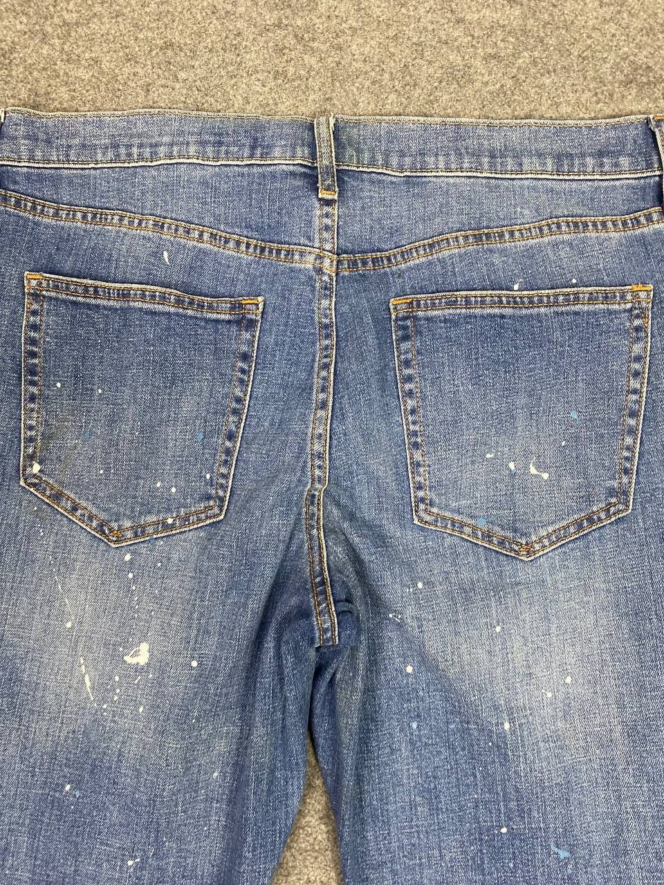 Gap gap japanese brands paint splatter distressed denim Size 36" / US 14 / IT 50 - 3 Thumbnail