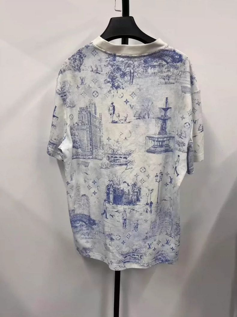 Louis Vuitton Louis Vuitton Cotton Print Short Sleeve T -2505 Size US L / EU 52-54 / 3 - 2 Thumbnail