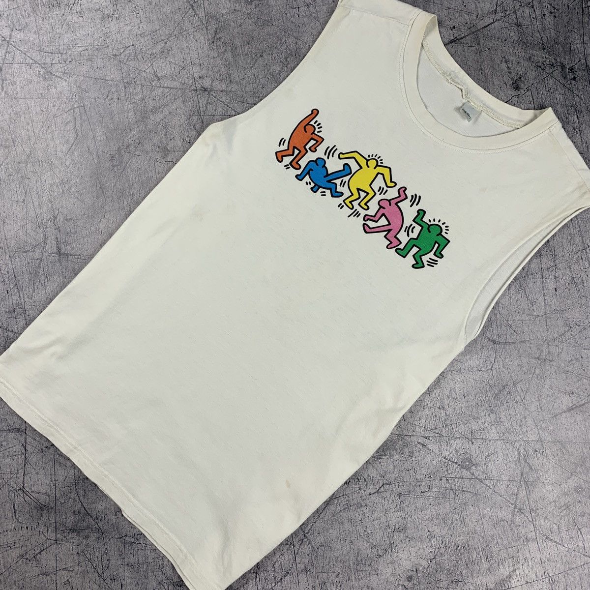 Art Keith Haring Art Print Tank Top abstract crazy | Grailed