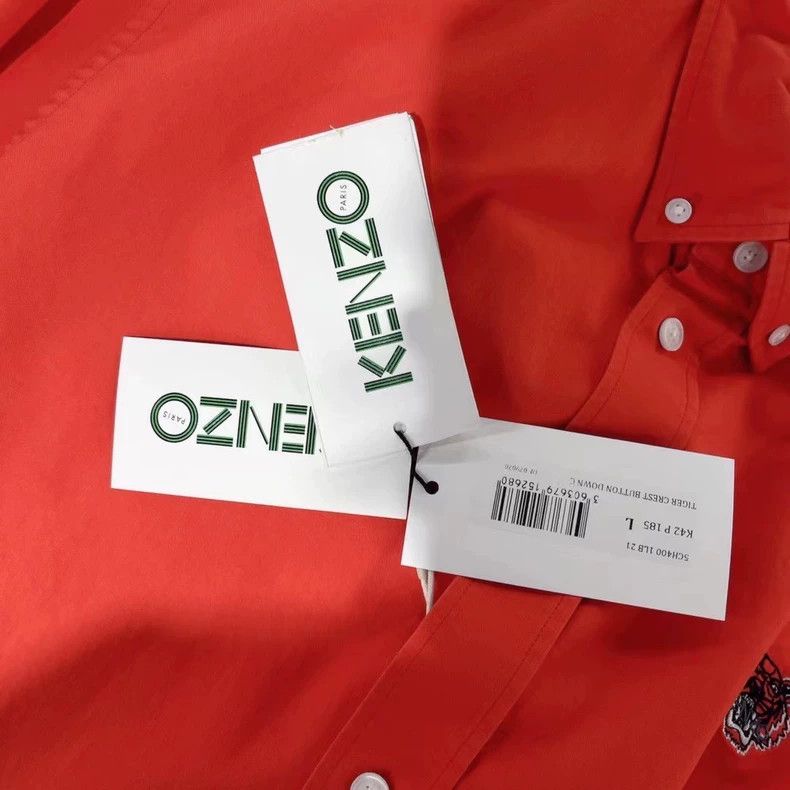 Kenzo KENZO Long sleeves orange shirt Size US L / EU 52-54 / 3 - 5 Thumbnail