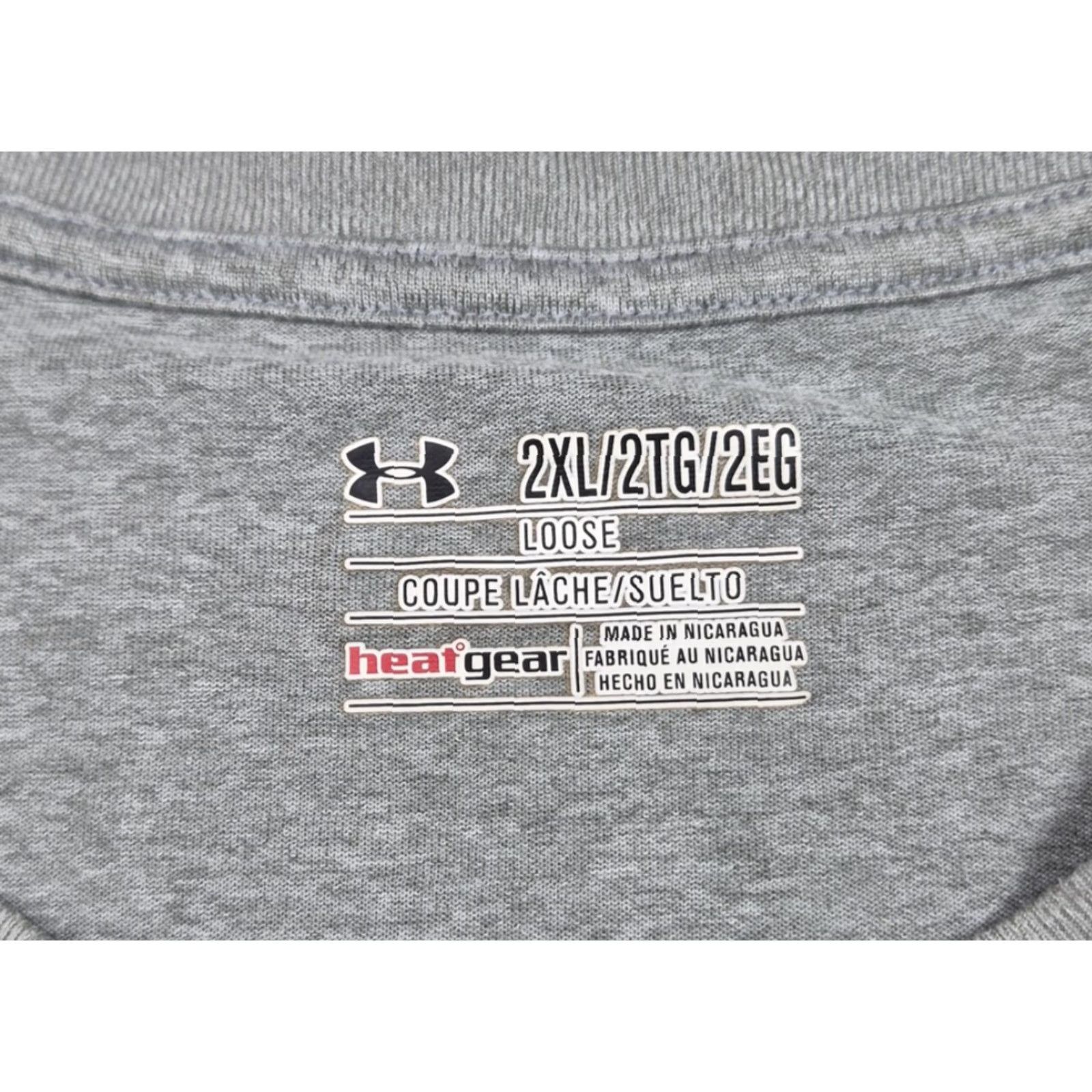 Under Armour Under Armour HeatGear Shirt Mens 2XL Gray T-Shirt Short Sleeve Graphic Print R&K Hunting Co Logo Activewear Casual Sports Mens 2XL Size US XXL / EU 58 / 5 - 5 Thumbnail