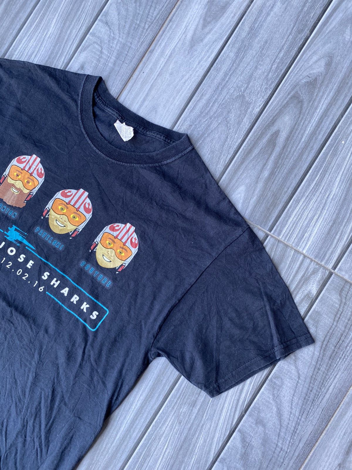 Fruit Of The Loom × Vintage San jose sharks x starwars tee Size US M / EU 48-50 / 2 - 2 Thumbnail