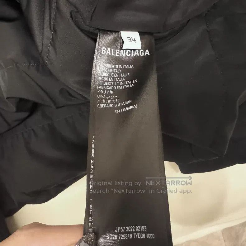 Balenciaga Balenciaga Puffer Jacket Coat Multi-Functional Cotton Jack Size XXS / US 00 / IT 34 - 3 Thumbnail