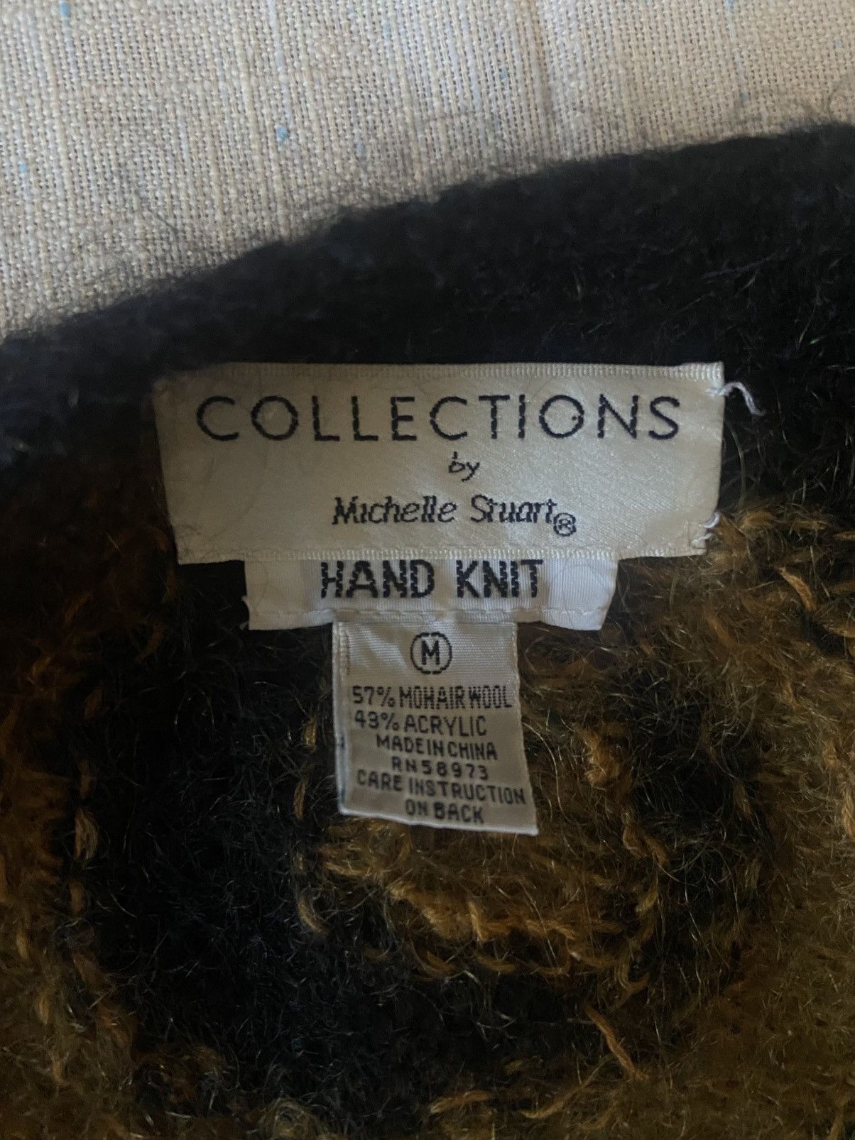 Vintage Vintage Mohair/Acrylic Cardigan Size US L / EU 52-54 / 3 - 4 Thumbnail