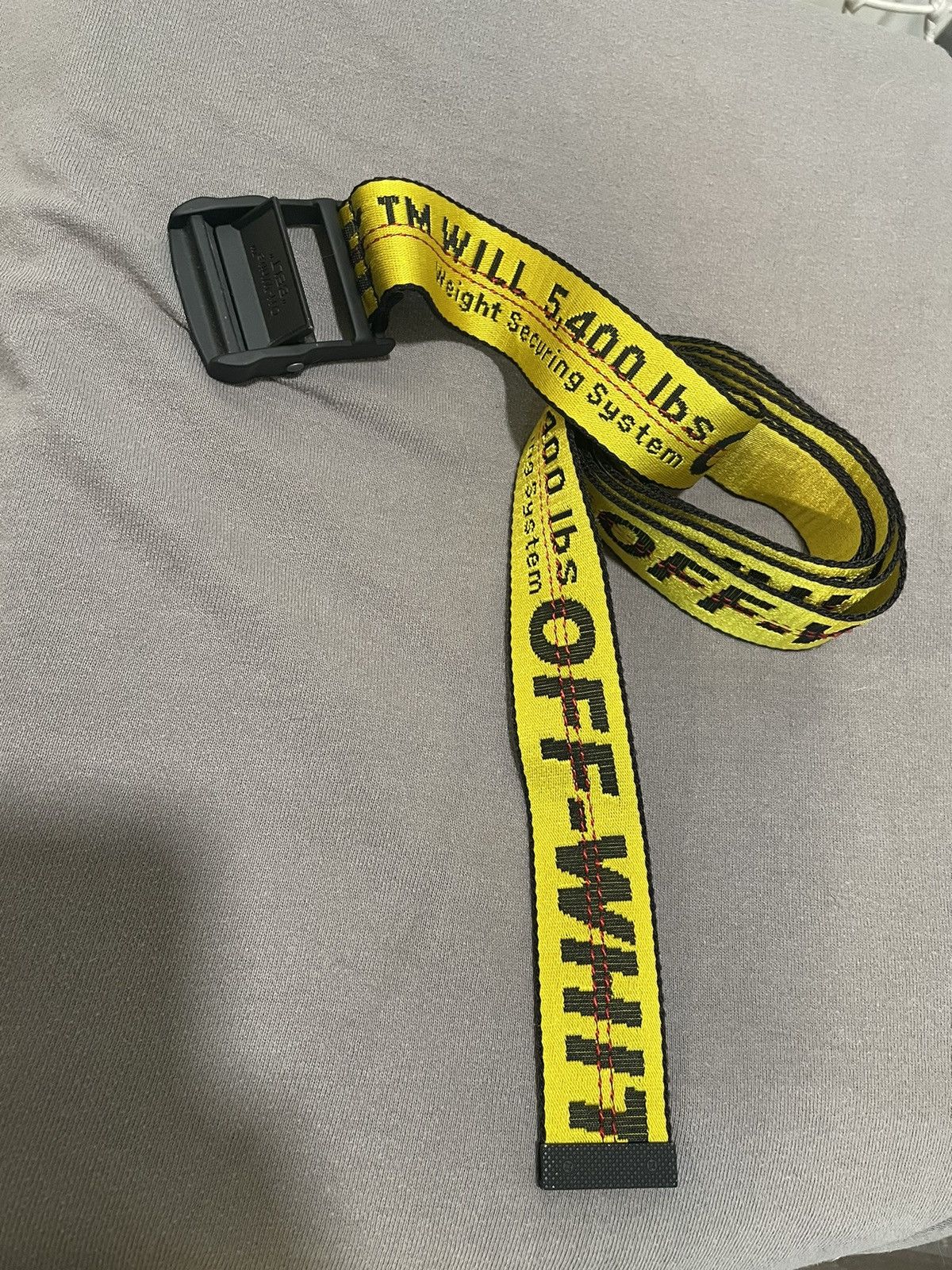 image of Off White Off-White Industrial Belt in Yellow, Men's