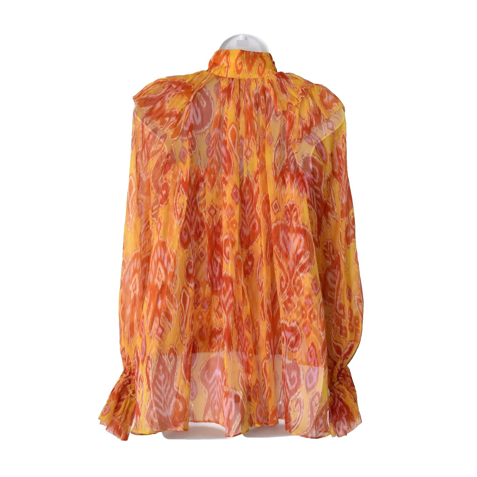 Zimmermann NEW ZIMMERMANN Ikat Chiffon Brightside Blouse Top 2pc Set Size M / US 6-8 / IT 42-44 - 4 Thumbnail