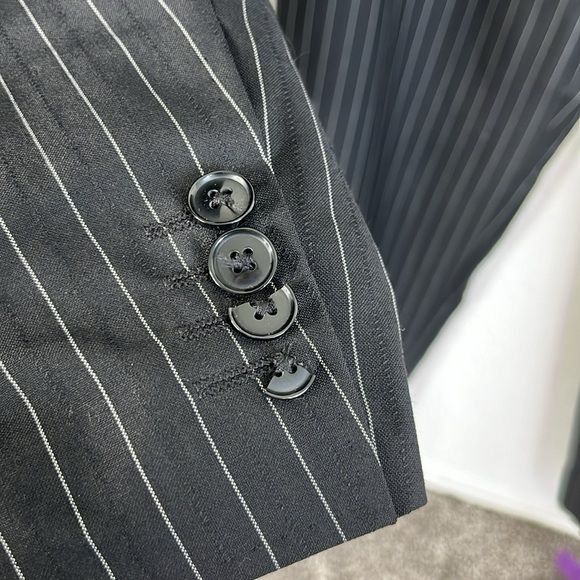 Dolce & Gabbana Dolce and Gabbana Pinstripe Virgin Wool 2 Pc 2 Button Suit s Size 46L - 2 Thumbnail