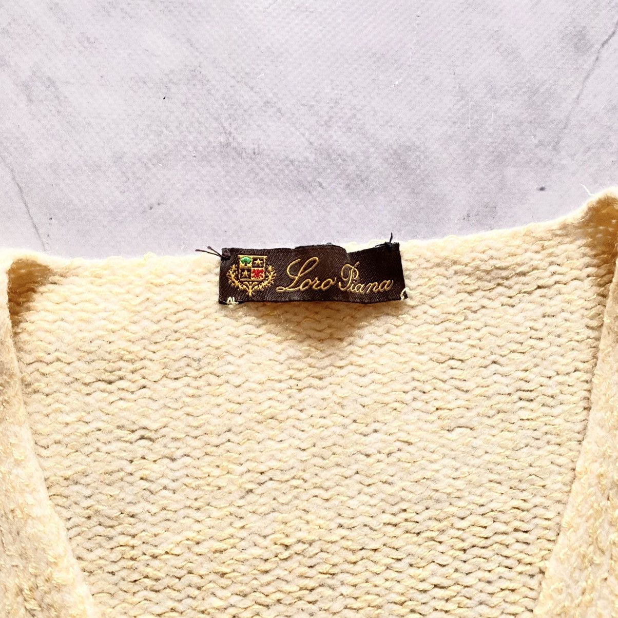 Loro Piana Vintage Loro Piana V-Neck Womens Blend Wool Sweater Size XS / US 0-2 / IT 36-38 - 8 Thumbnail